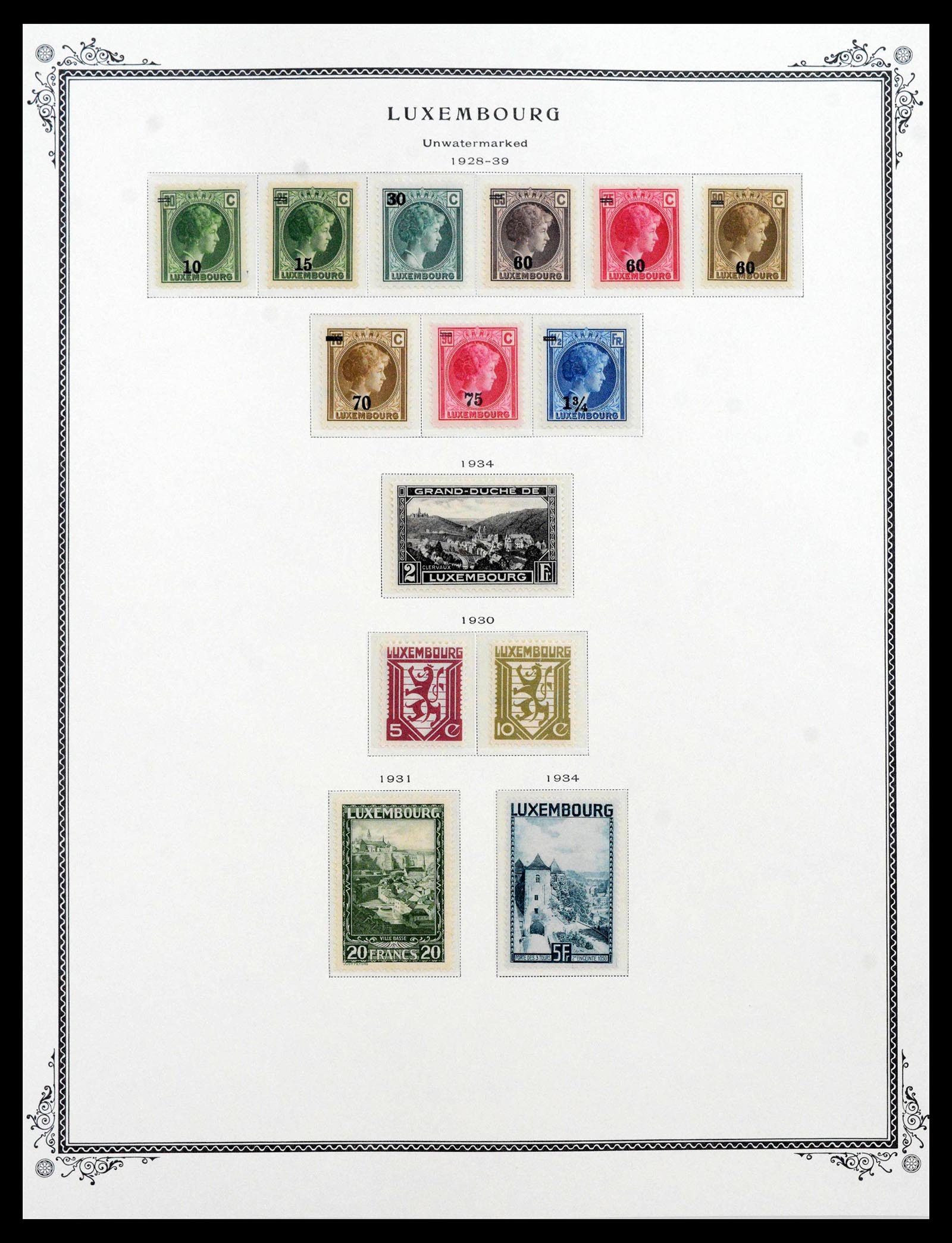 39956 0015 - Postzegelverzameling 39956 Luxemburg 1859-1946.