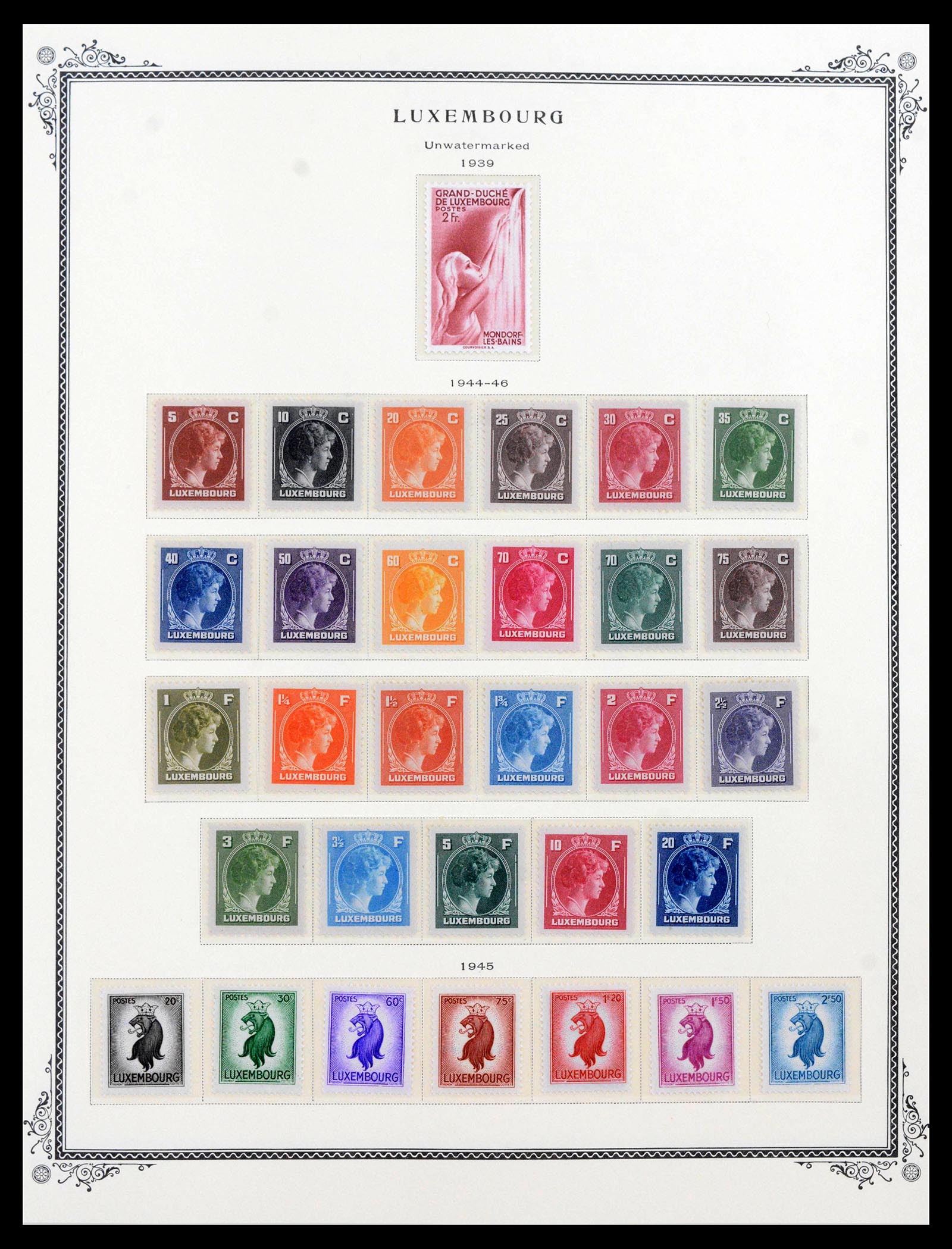 39956 0017 - Postzegelverzameling 39956 Luxemburg 1859-1946.