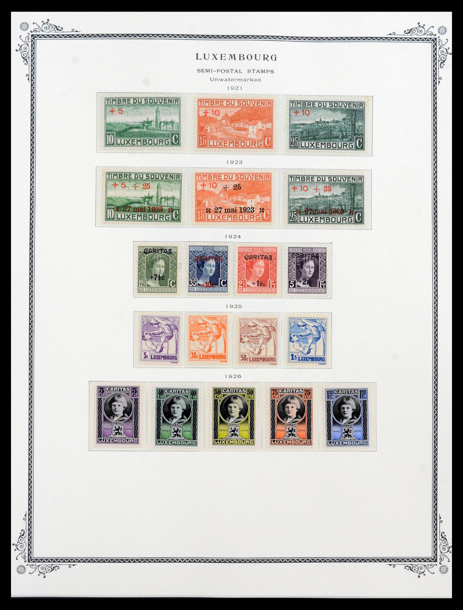 39956 0019 - Postzegelverzameling 39956 Luxemburg 1859-1946.