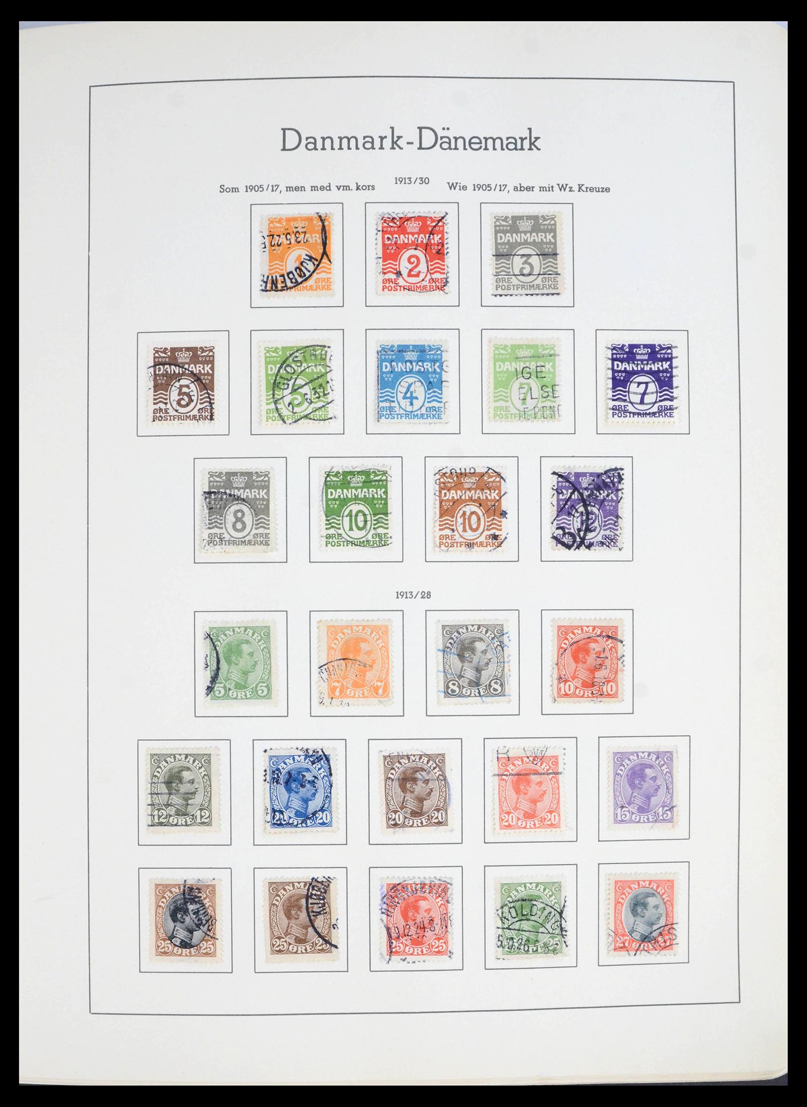 39958 0006 - Postzegelverzameling 39958 Denemarken 1851-2007.