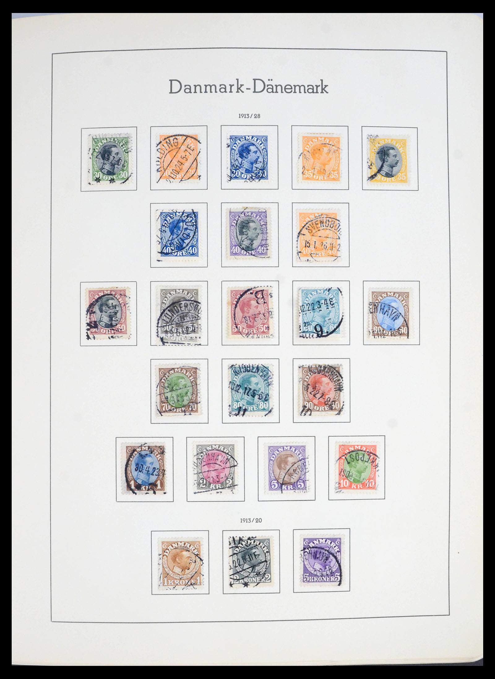 39958 0007 - Postzegelverzameling 39958 Denemarken 1851-2007.