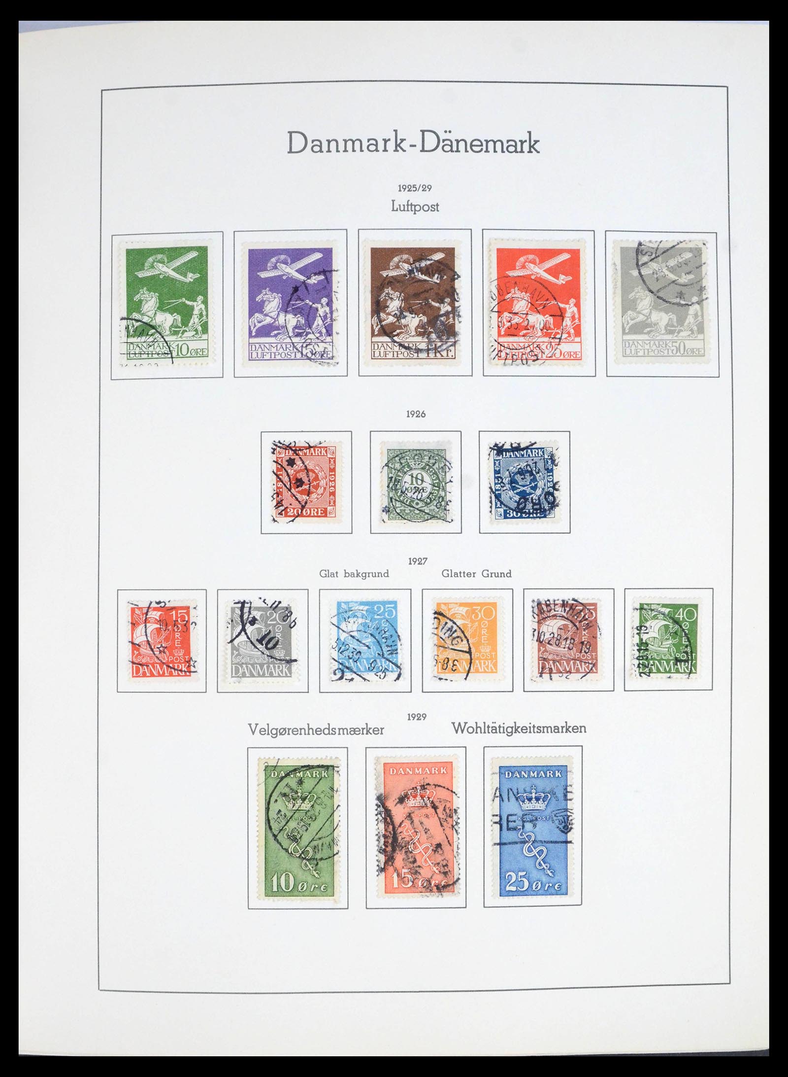 39958 0010 - Postzegelverzameling 39958 Denemarken 1851-2007.