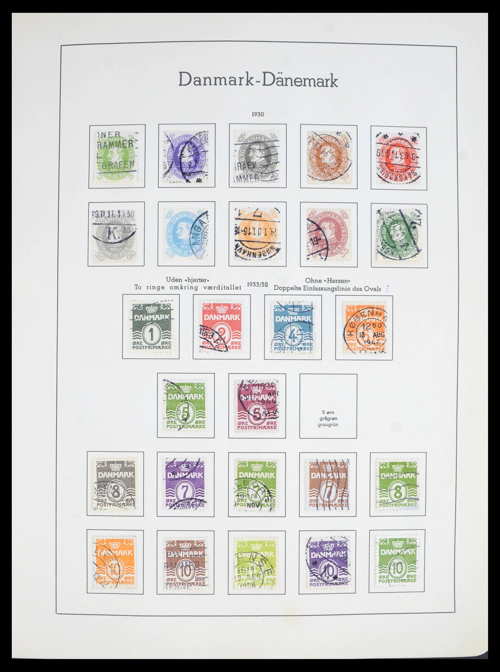 39958 0011 - Postzegelverzameling 39958 Denemarken 1851-2007.