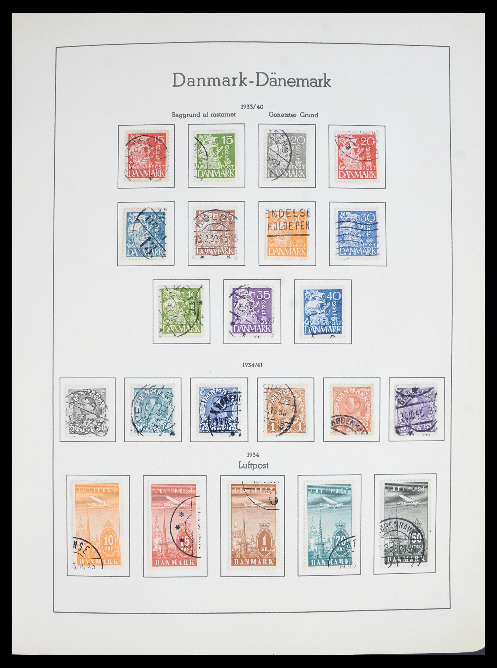 39958 0012 - Postzegelverzameling 39958 Denemarken 1851-2007.