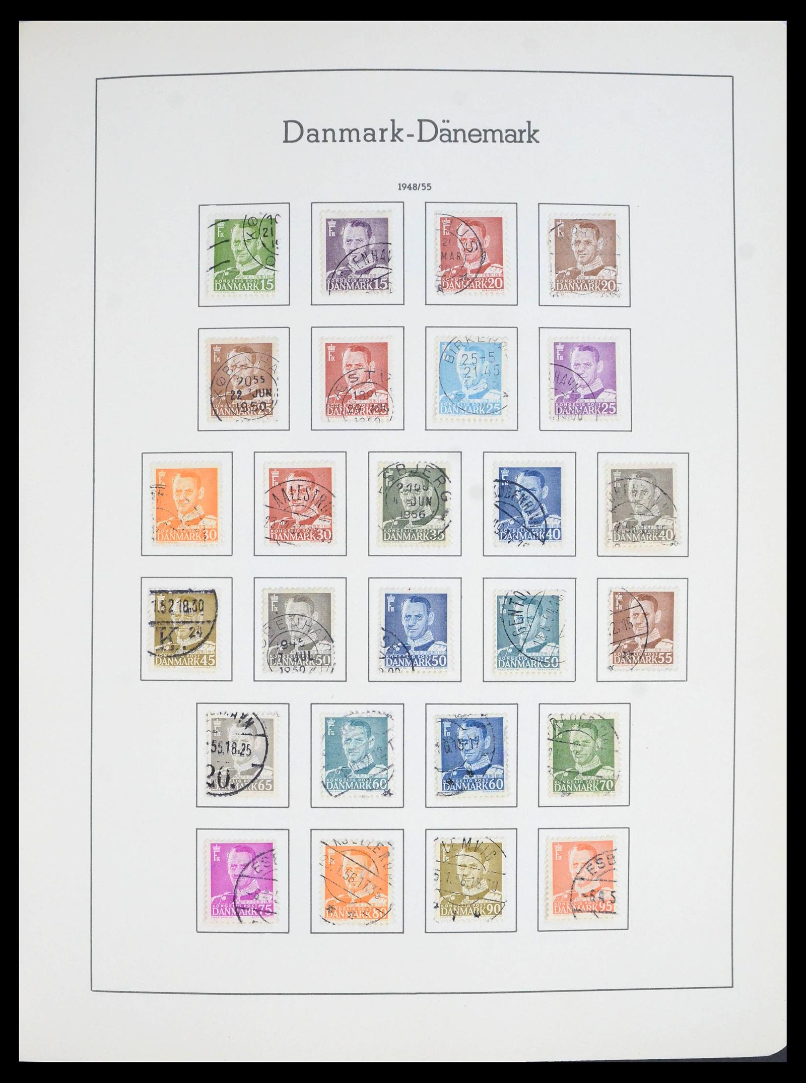 39958 0018 - Postzegelverzameling 39958 Denemarken 1851-2007.
