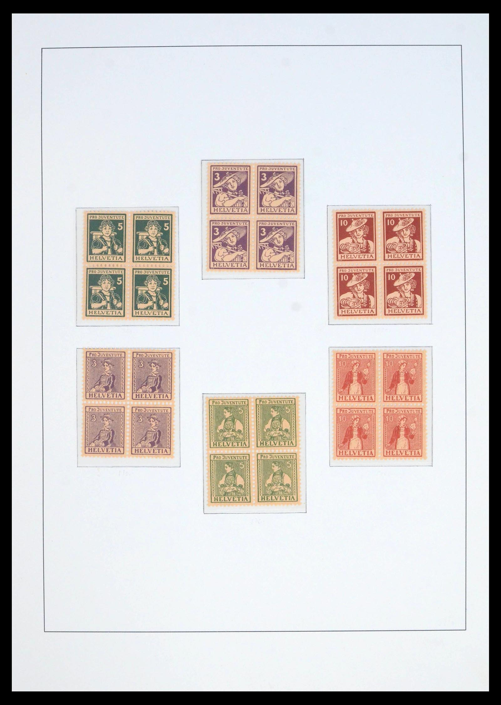 39959 0001 - Postzegelverzameling 39959 Zwitserland Pro Juventute 1916-1986.