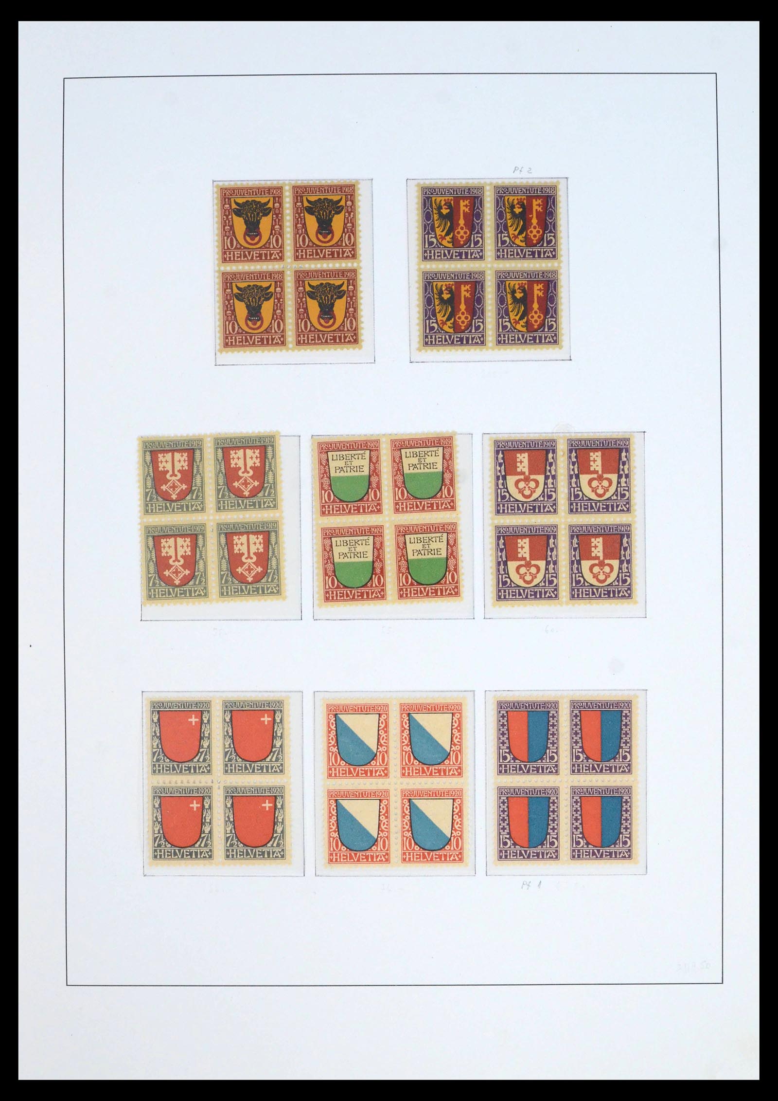 39959 0002 - Postzegelverzameling 39959 Zwitserland Pro Juventute 1916-1986.