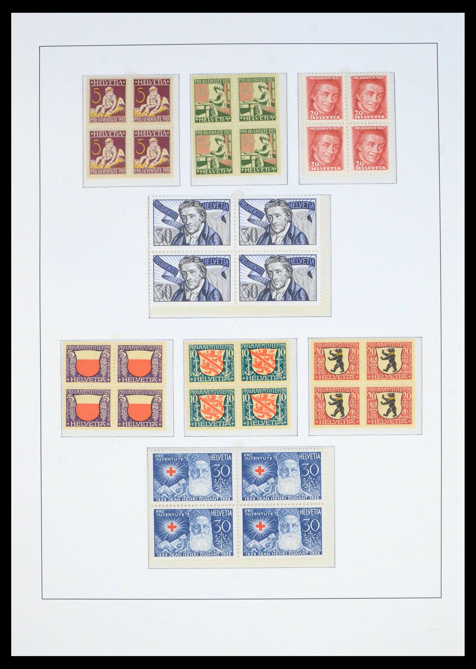39959 0006 - Postzegelverzameling 39959 Zwitserland Pro Juventute 1916-1986.