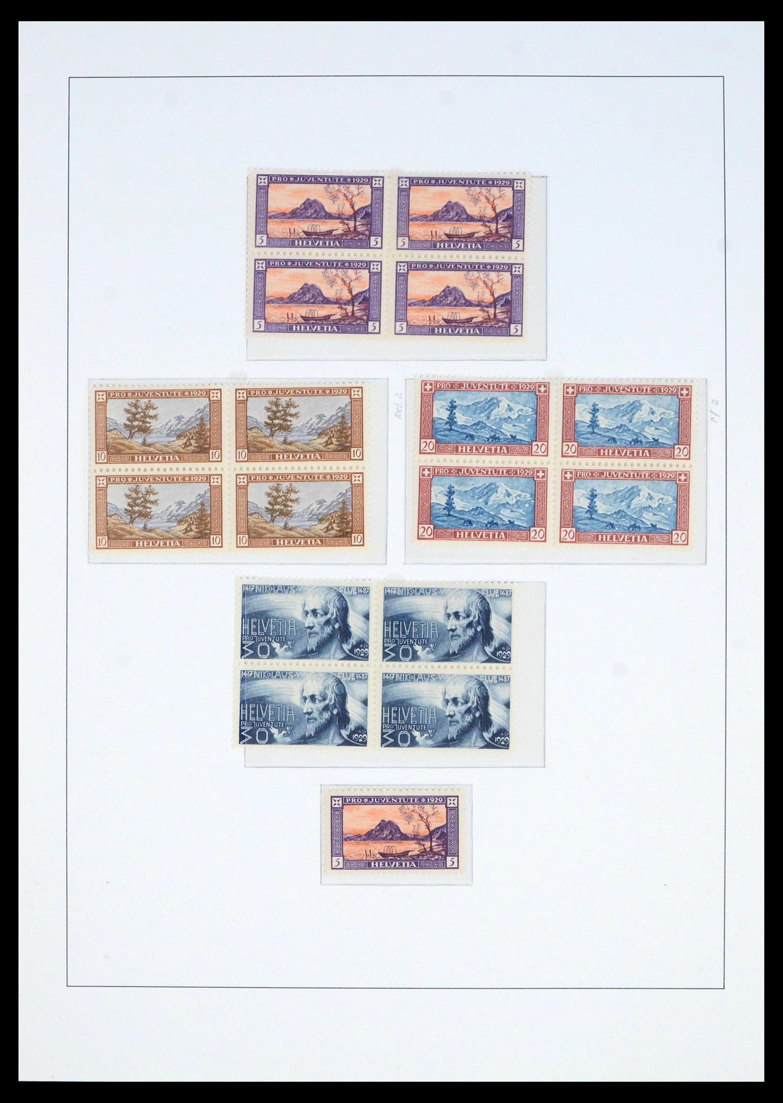 39959 0007 - Postzegelverzameling 39959 Zwitserland Pro Juventute 1916-1986.