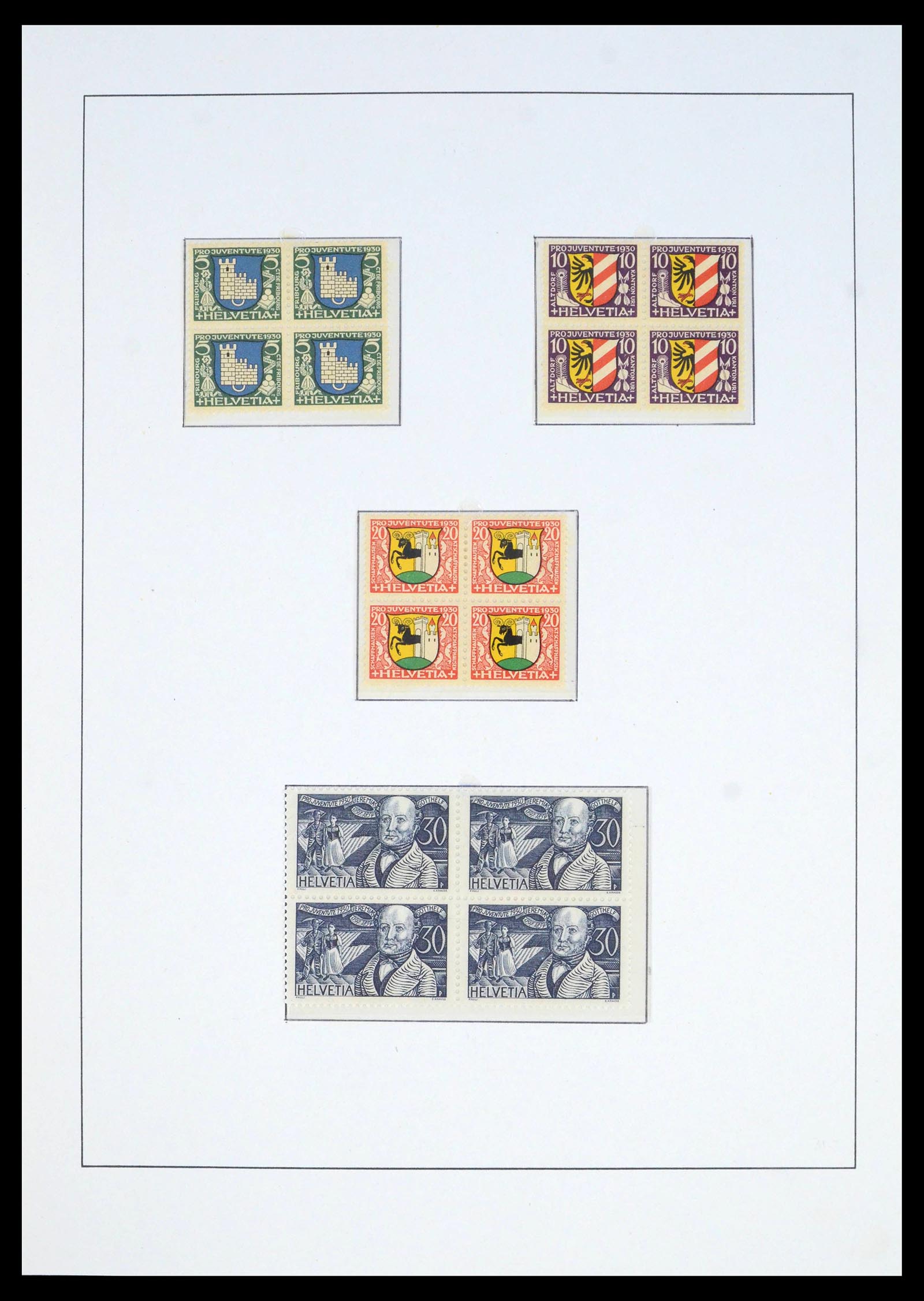 39959 0008 - Postzegelverzameling 39959 Zwitserland Pro Juventute 1916-1986.