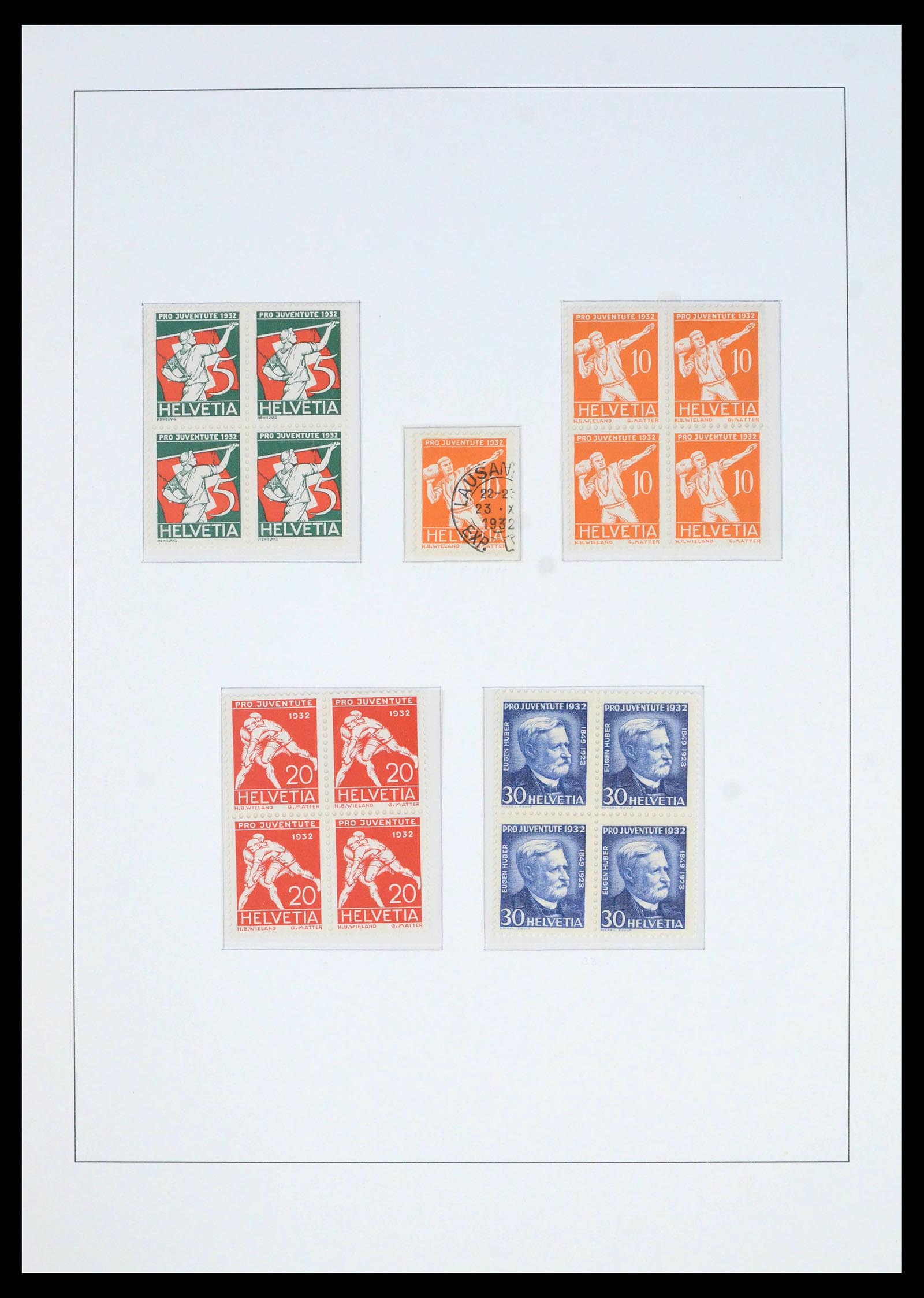 39959 0010 - Postzegelverzameling 39959 Zwitserland Pro Juventute 1916-1986.