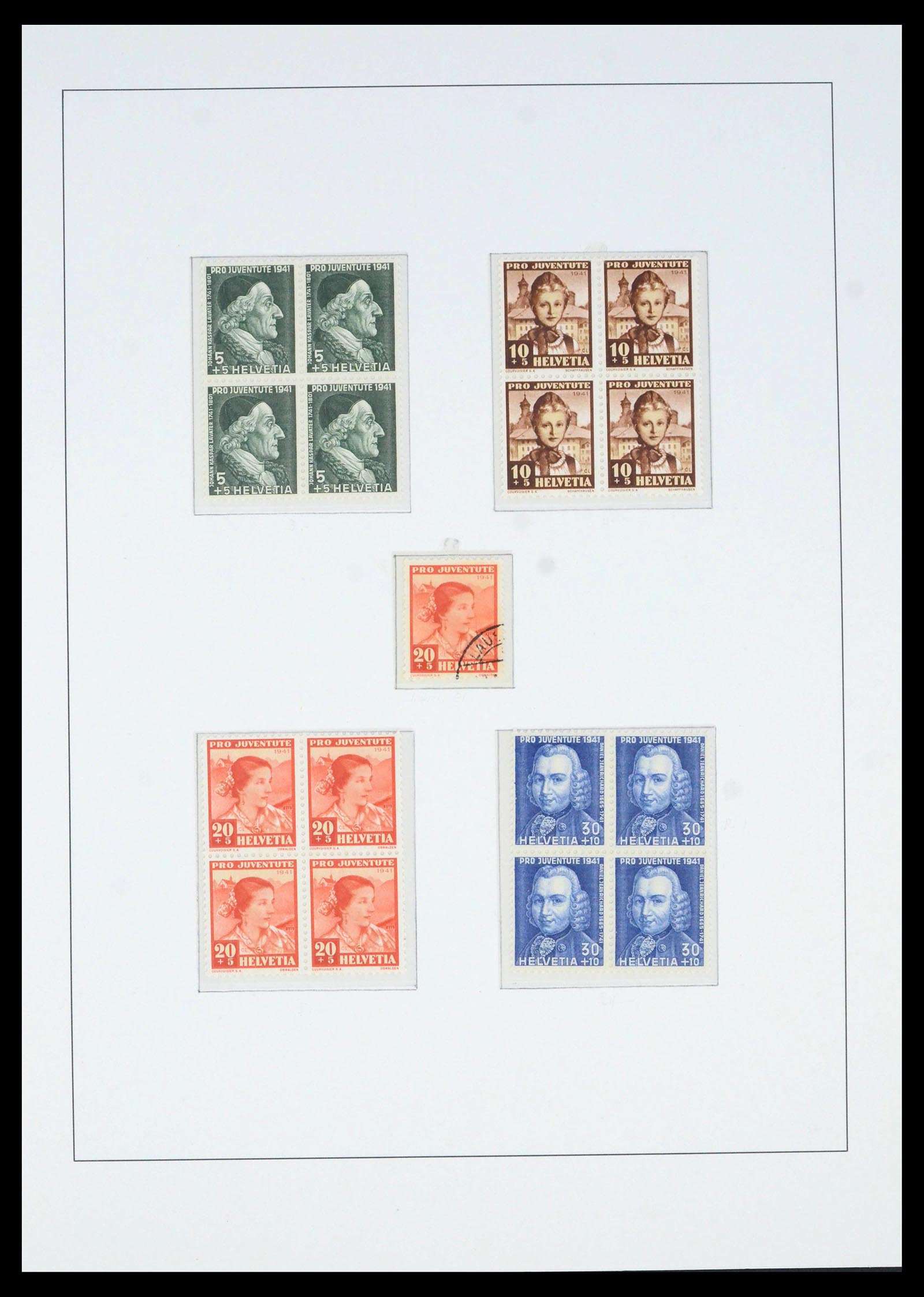39959 0016 - Postzegelverzameling 39959 Zwitserland Pro Juventute 1916-1986.