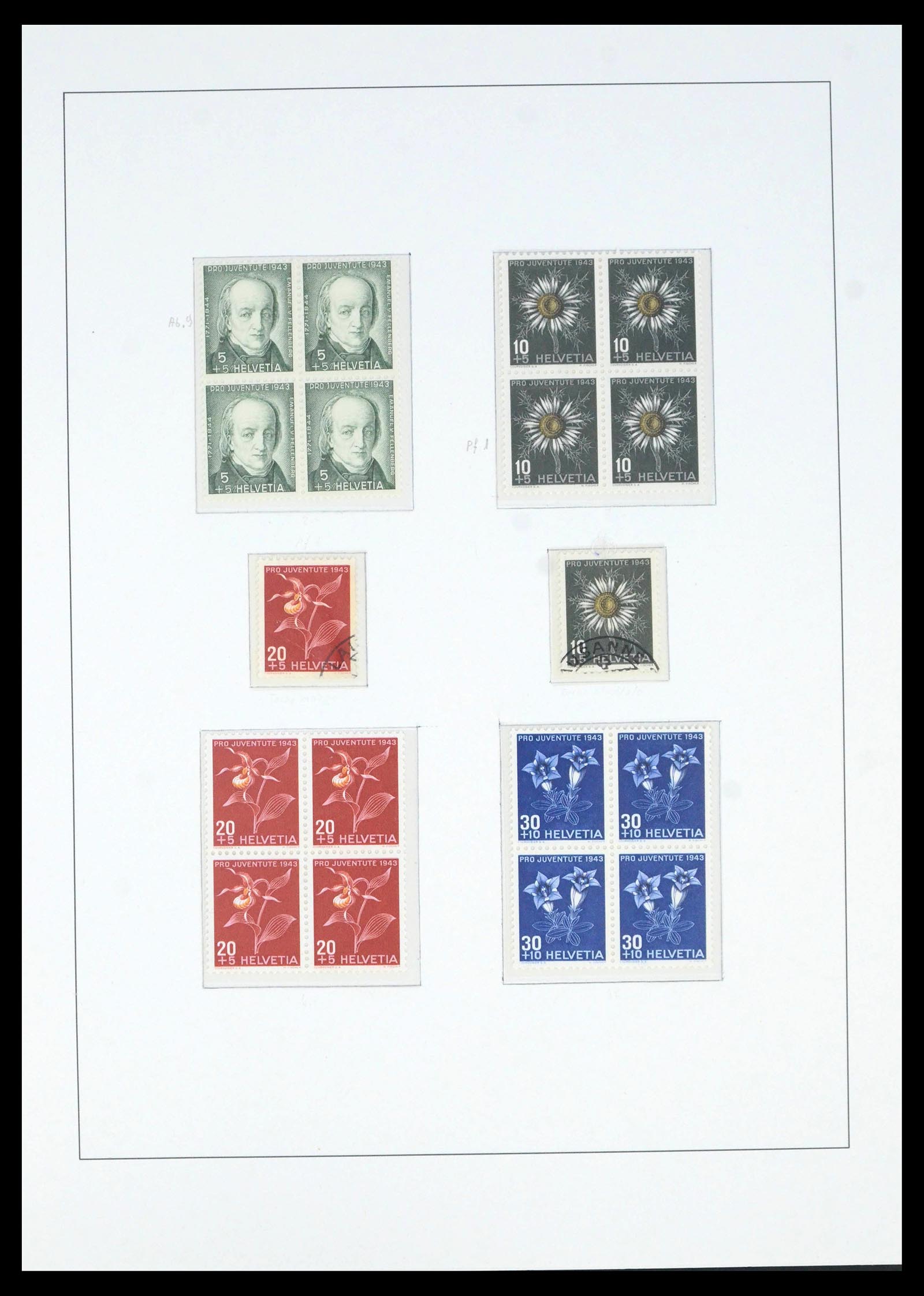 39959 0018 - Postzegelverzameling 39959 Zwitserland Pro Juventute 1916-1986.