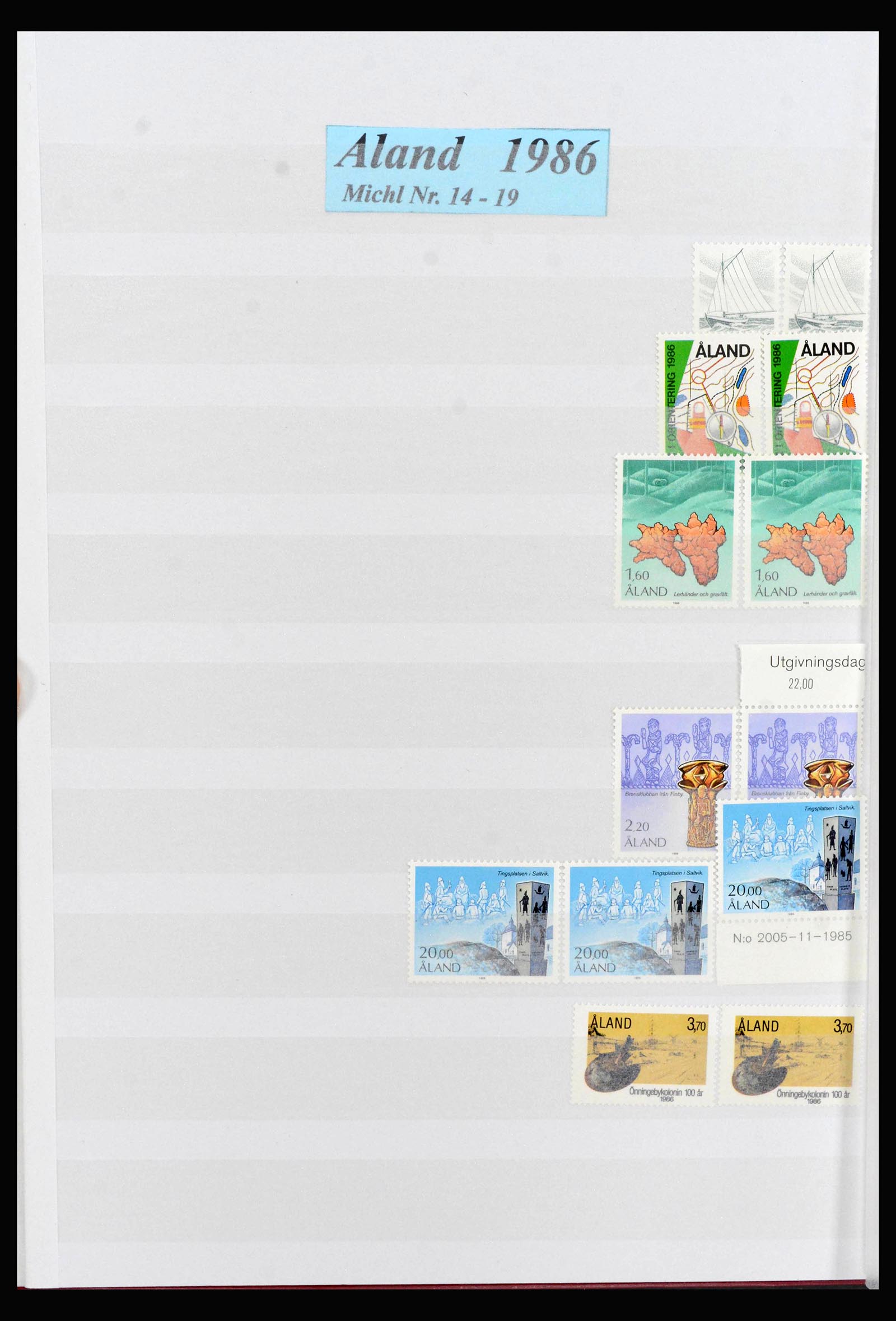 39961 0004 - Postzegelverzameling 39961 Aland 1984-2019!