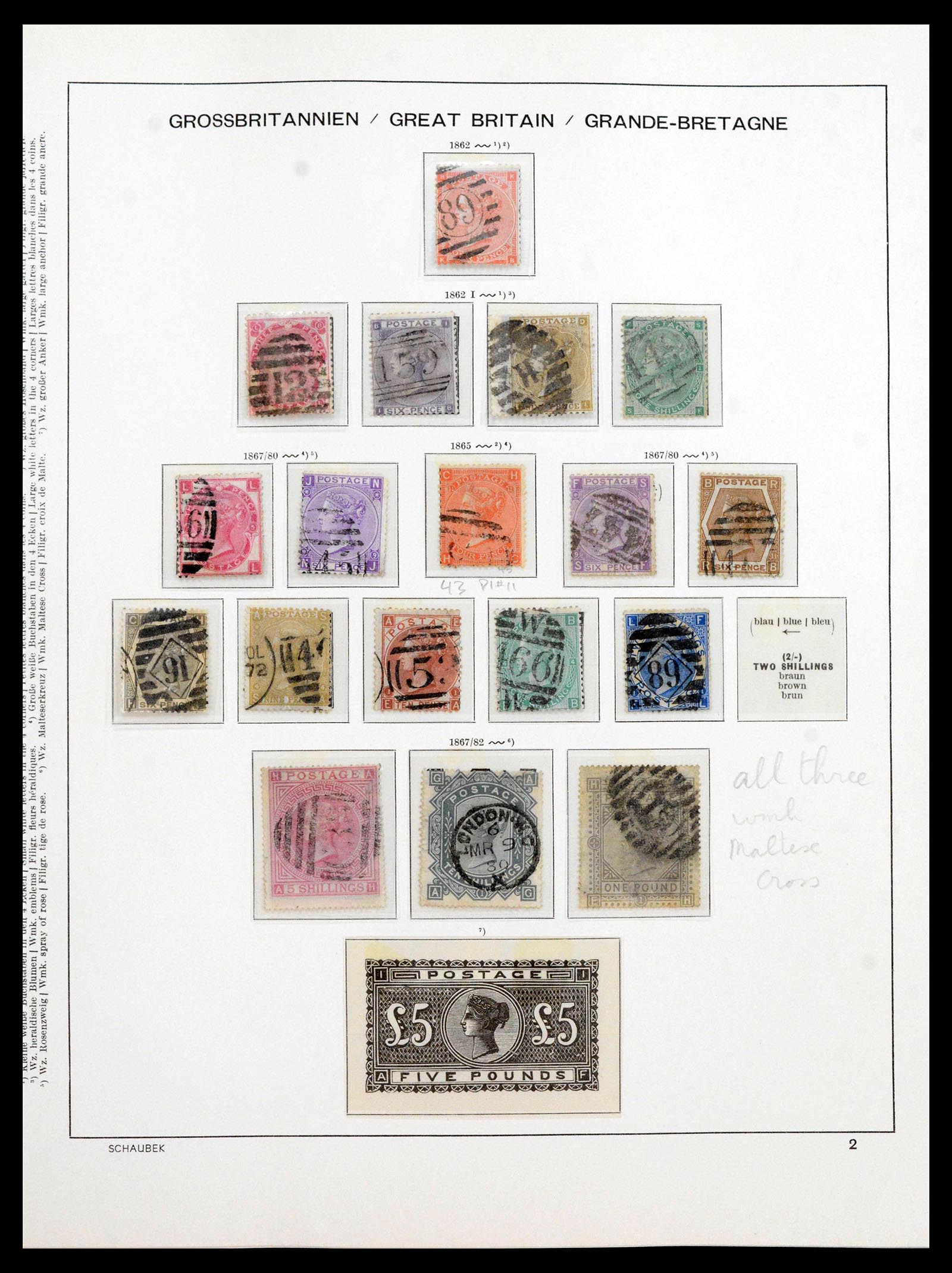 39965 0003 - Postzegelverzameling 39965 Engeland 1840-1970.