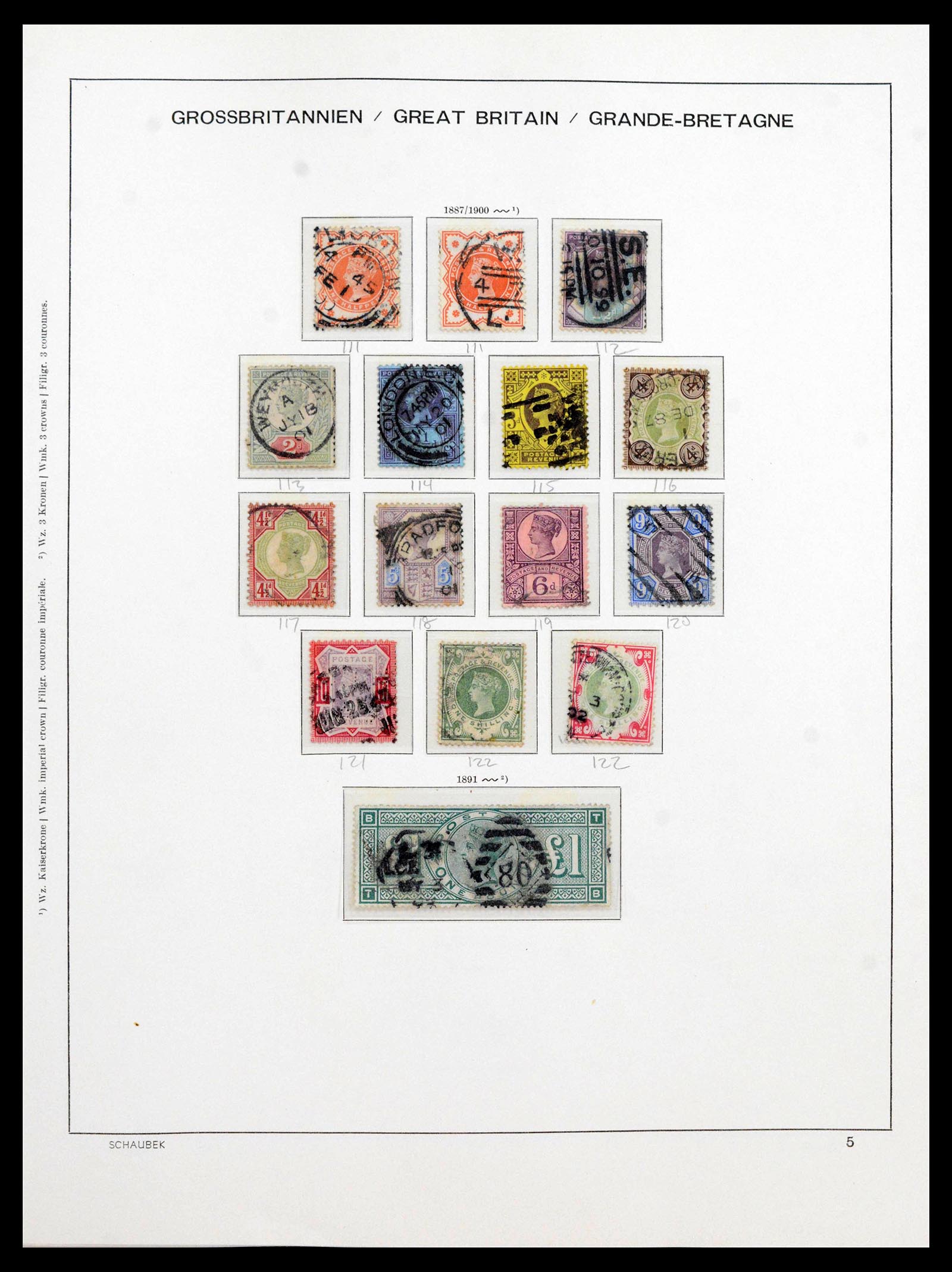 39965 0007 - Postzegelverzameling 39965 Engeland 1840-1970.