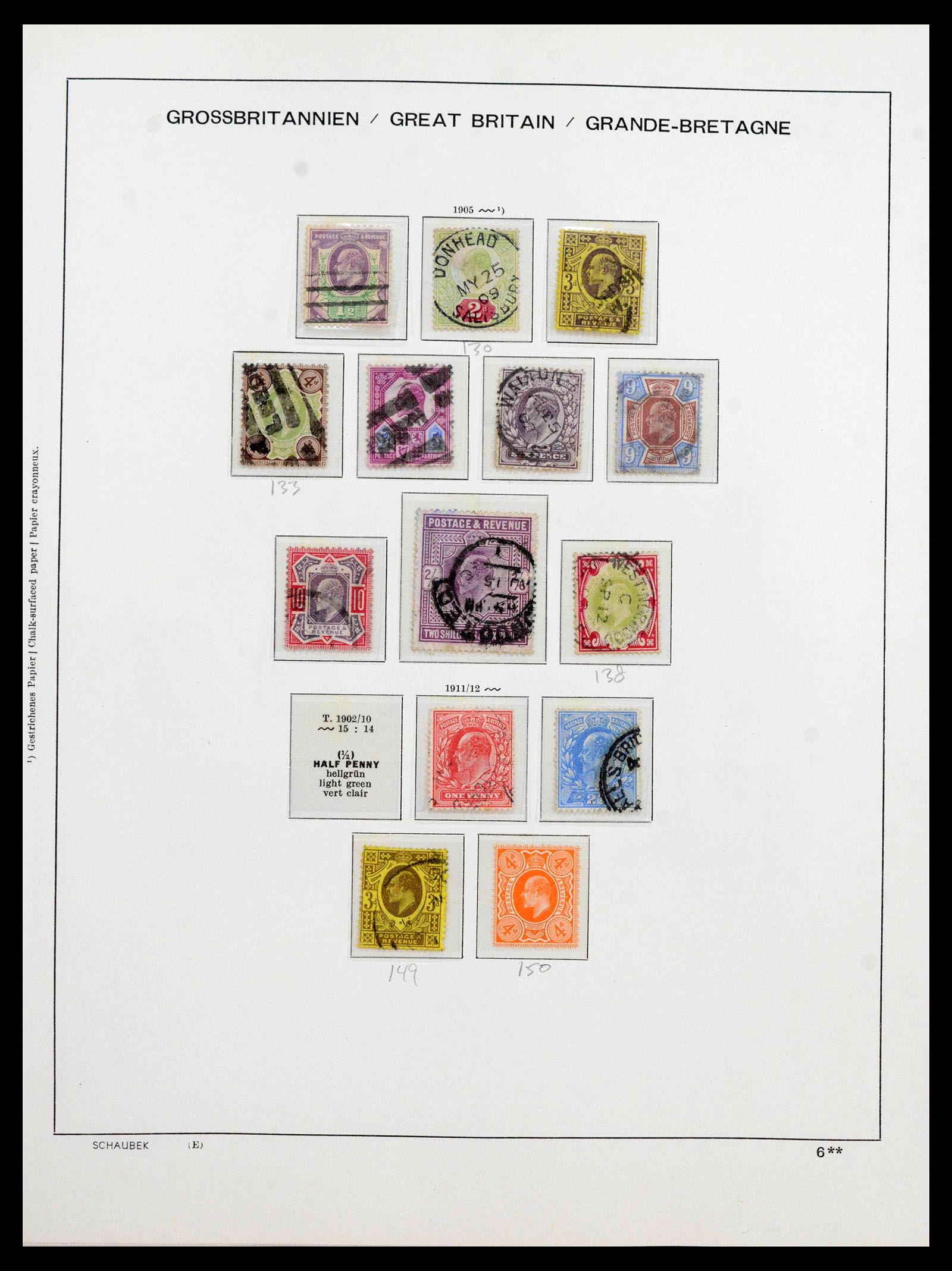 39965 0009 - Postzegelverzameling 39965 Engeland 1840-1970.