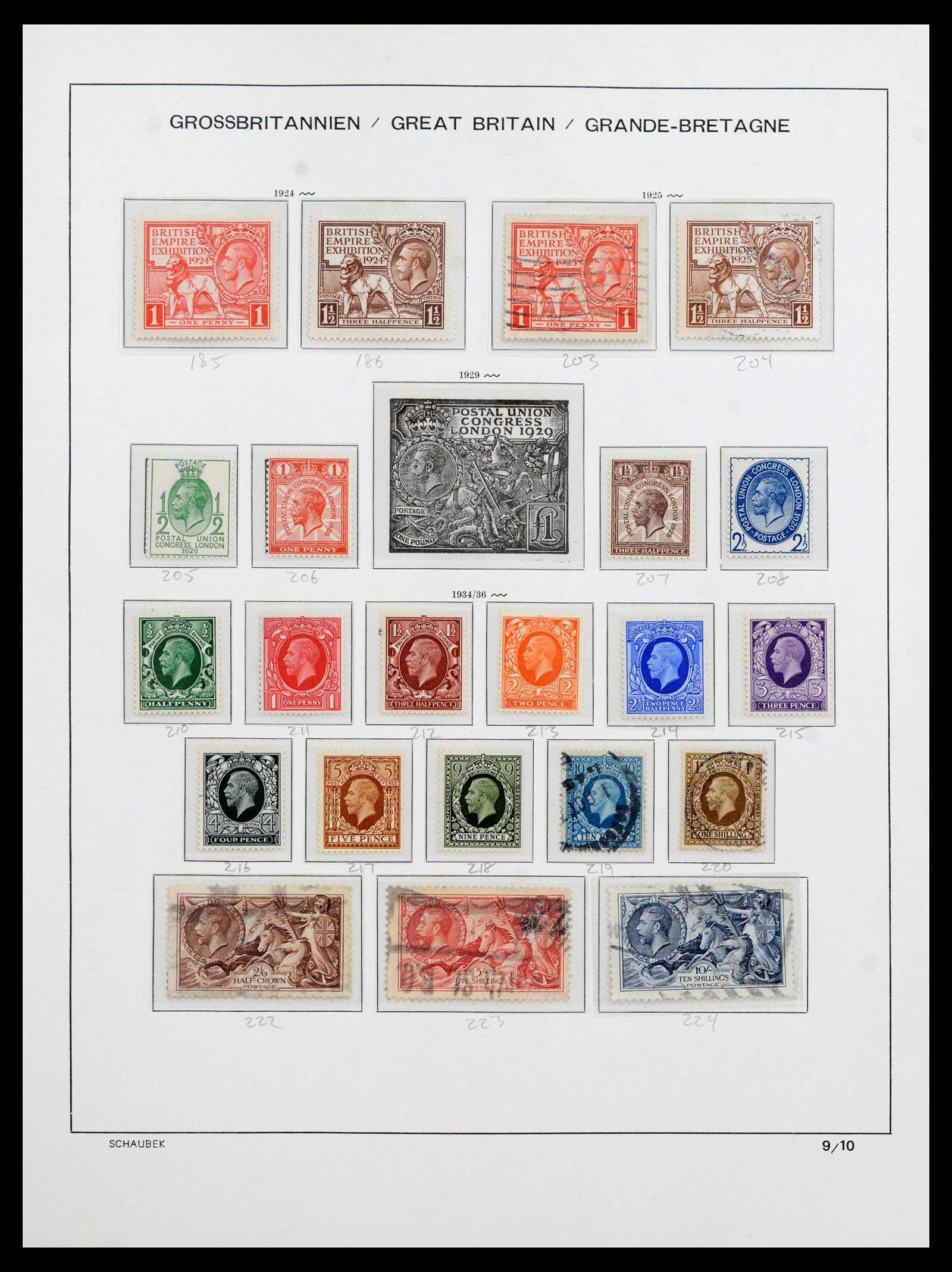 39965 0012 - Postzegelverzameling 39965 Engeland 1840-1970.