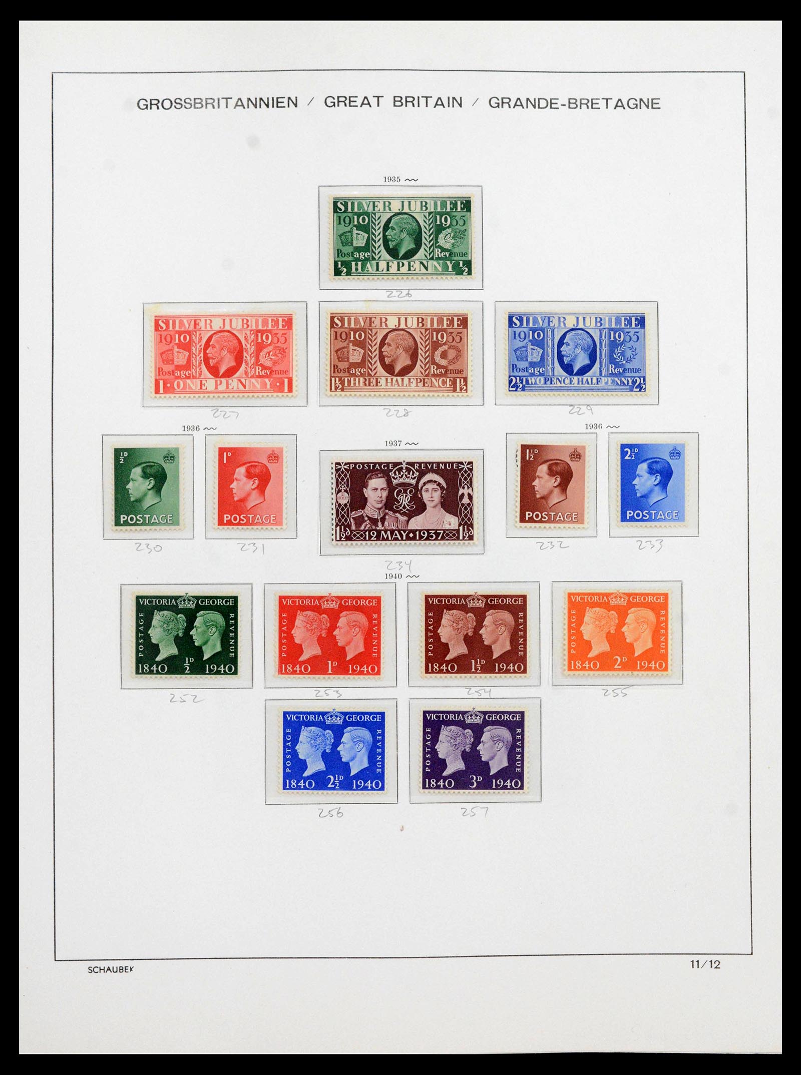 39965 0013 - Postzegelverzameling 39965 Engeland 1840-1970.