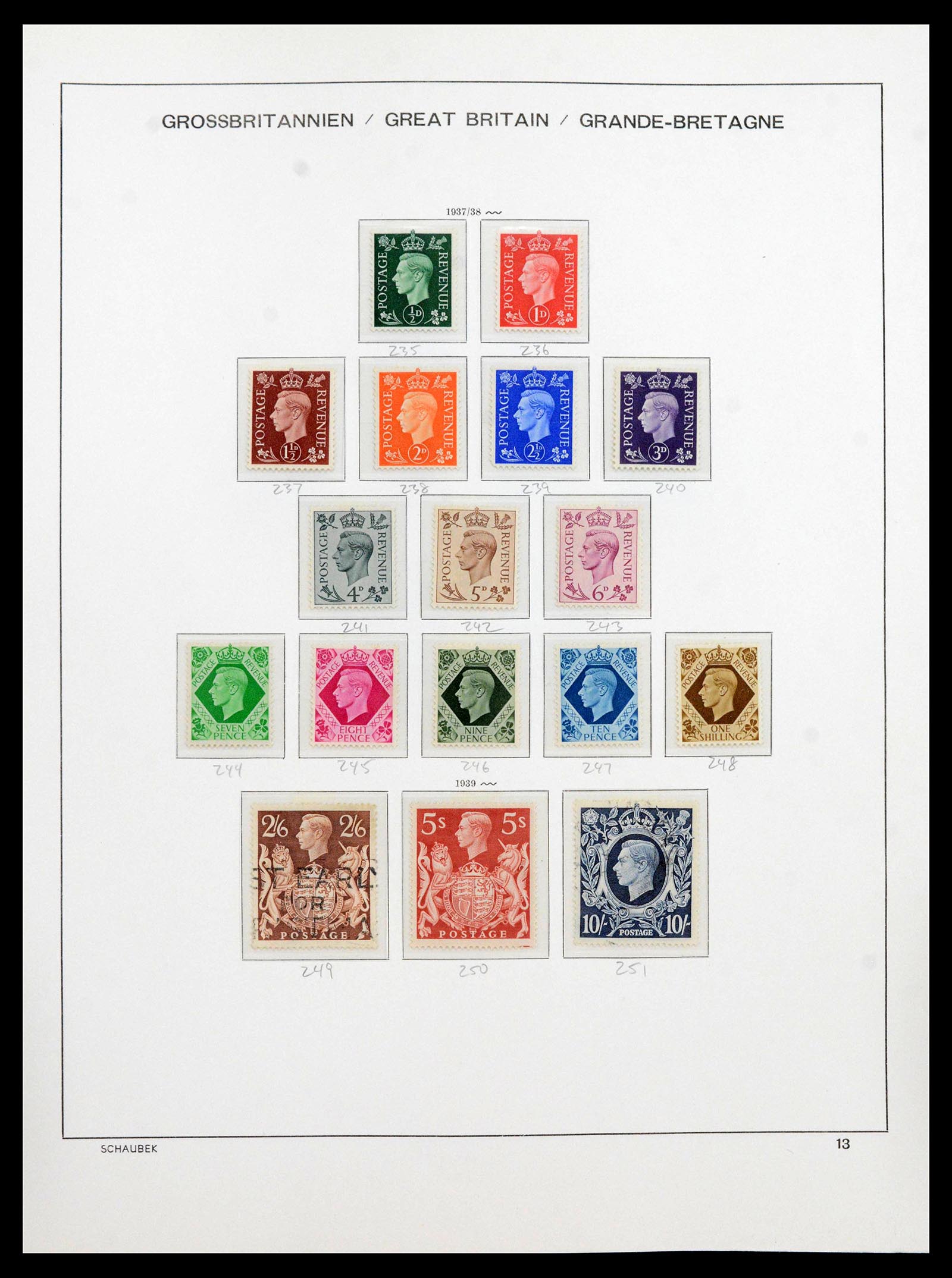 39965 0014 - Postzegelverzameling 39965 Engeland 1840-1970.