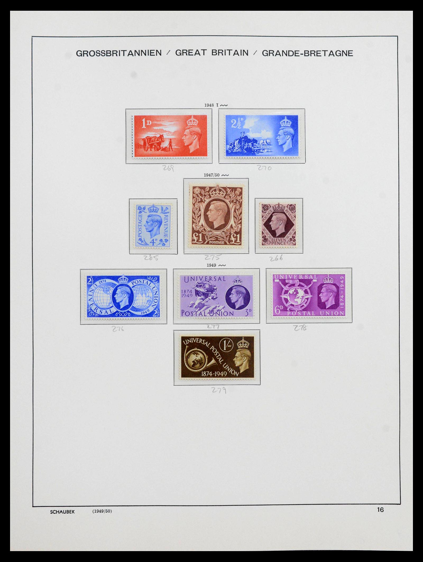 39965 0017 - Postzegelverzameling 39965 Engeland 1840-1970.