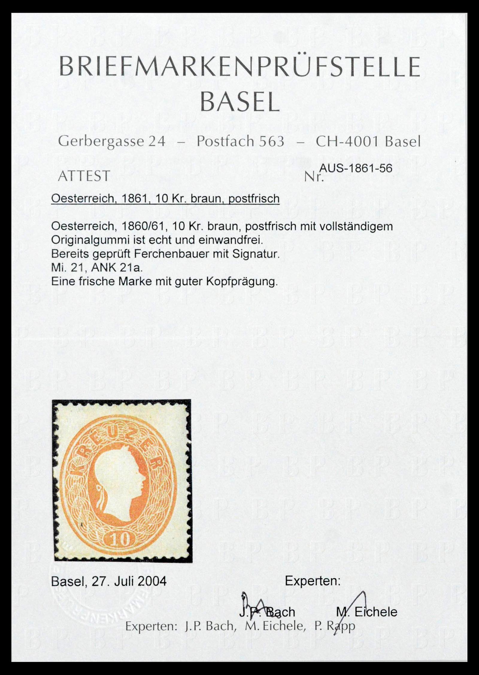 39980 0001 - Stamp collection 39980 Austria TOP collection 1858-1949.
