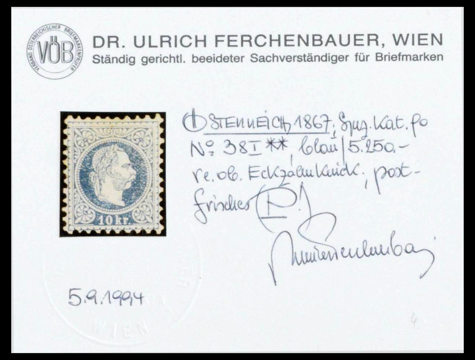 39980 0002 - Stamp collection 39980 Austria TOP collection 1858-1949.
