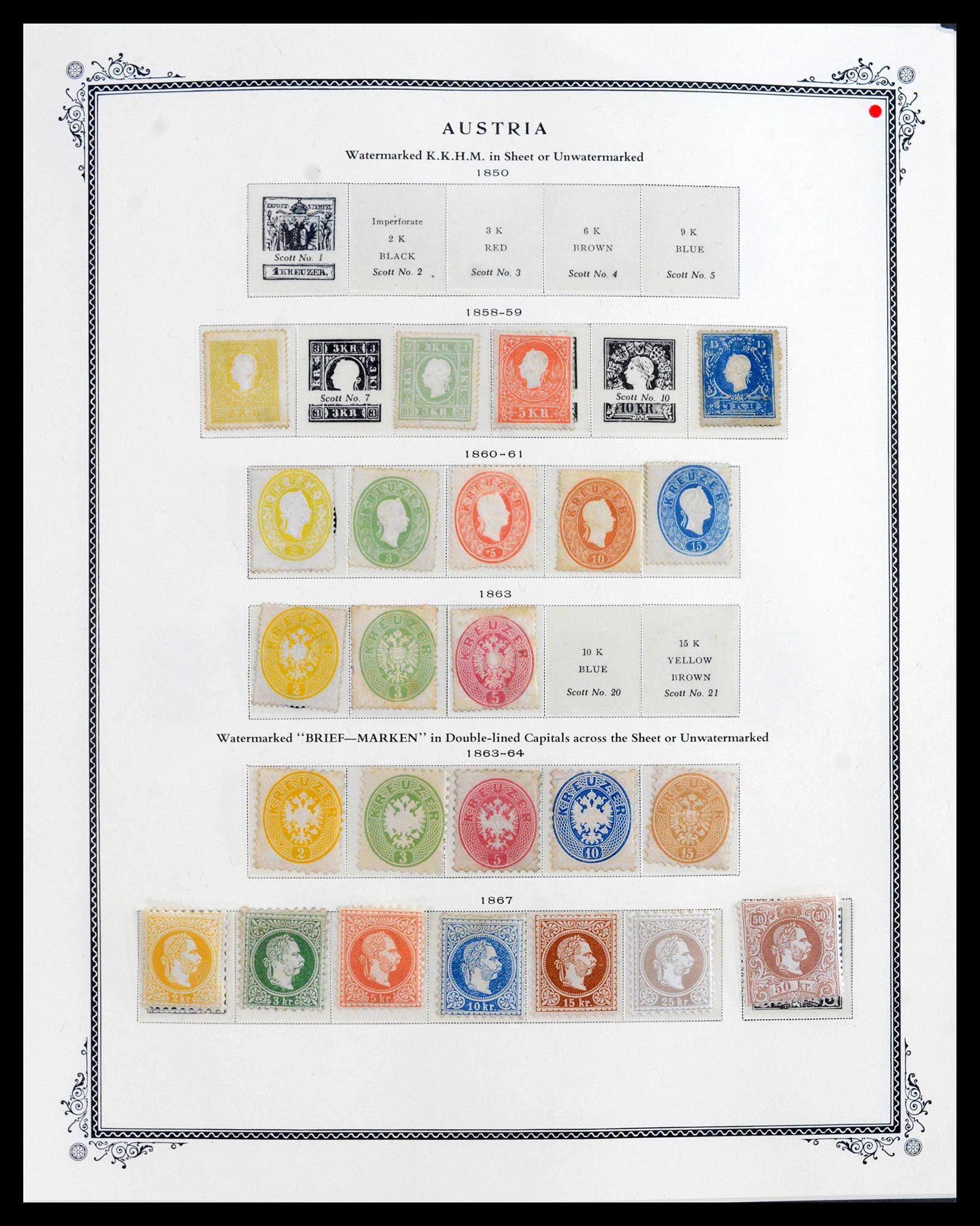 39980 0010 - Stamp collection 39980 Austria TOP collection 1858-1949.