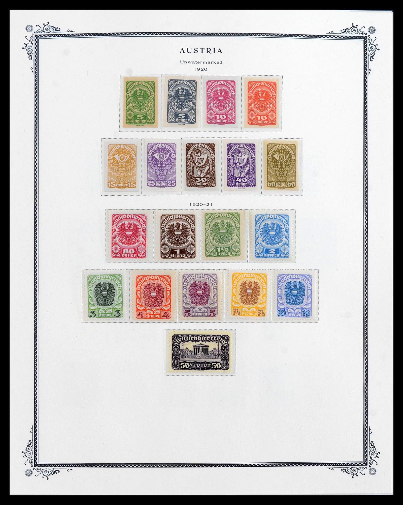 39980 0017 - Stamp collection 39980 Austria TOP collection 1858-1949.