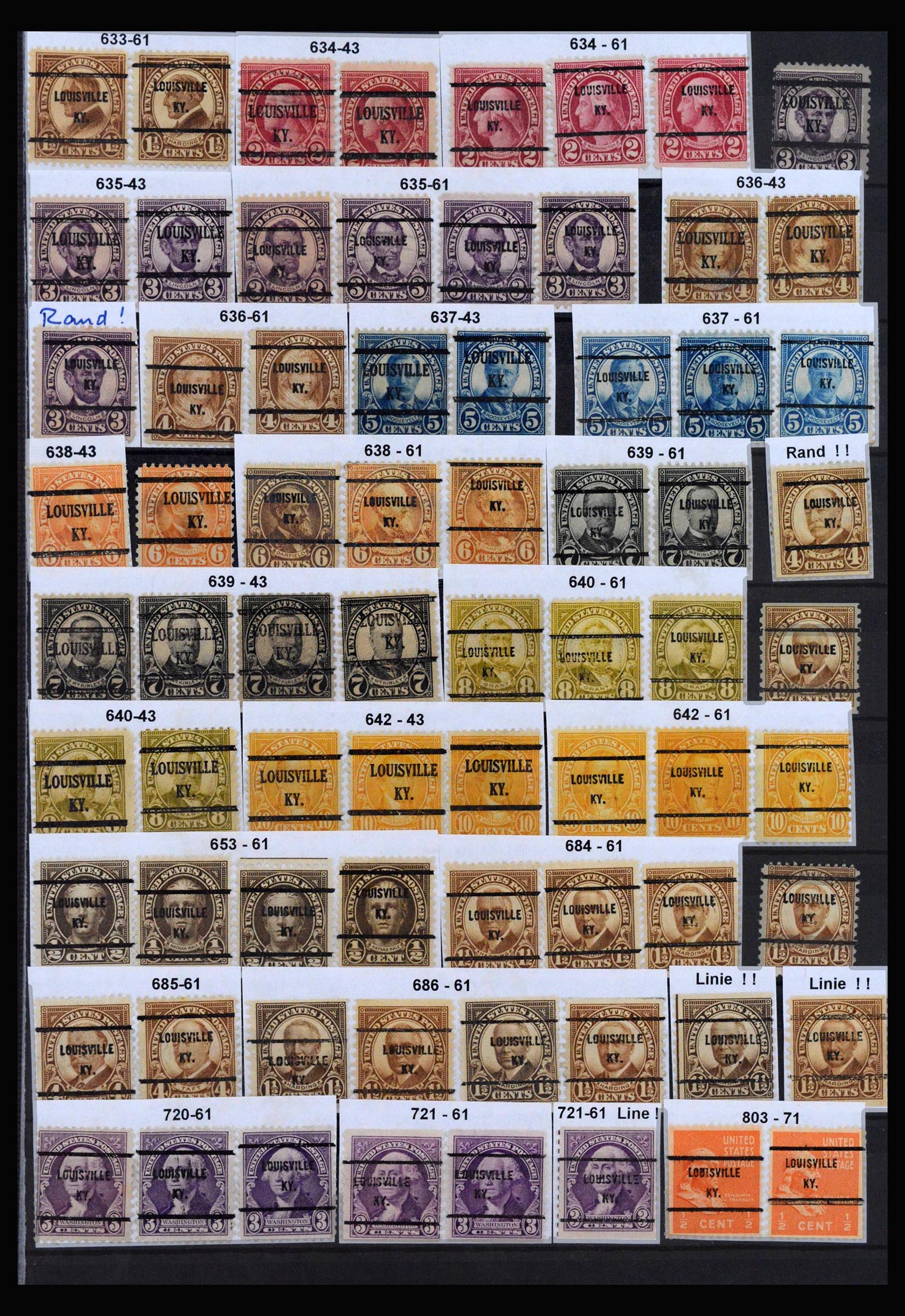 39990 0011 - Postzegelverzameling 39990 USA precancels 1900-1980.
