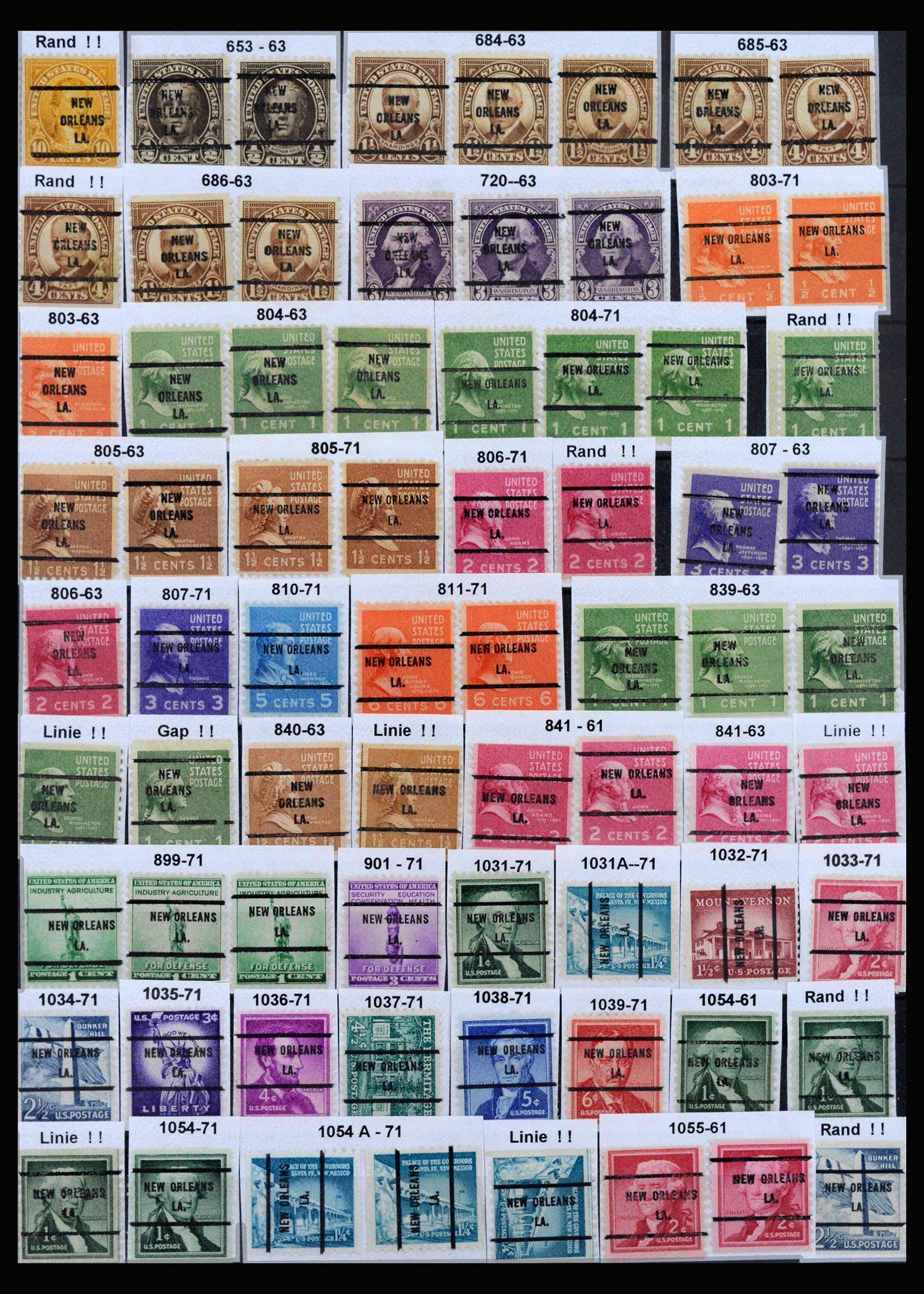 39990 0014 - Postzegelverzameling 39990 USA precancels 1900-1980.