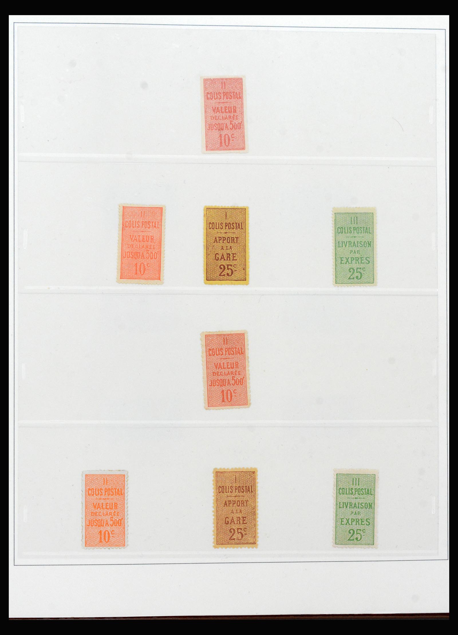 39993 0001 - Postzegelverzameling 39993 Franckrijk colis postaux 1892-1945.