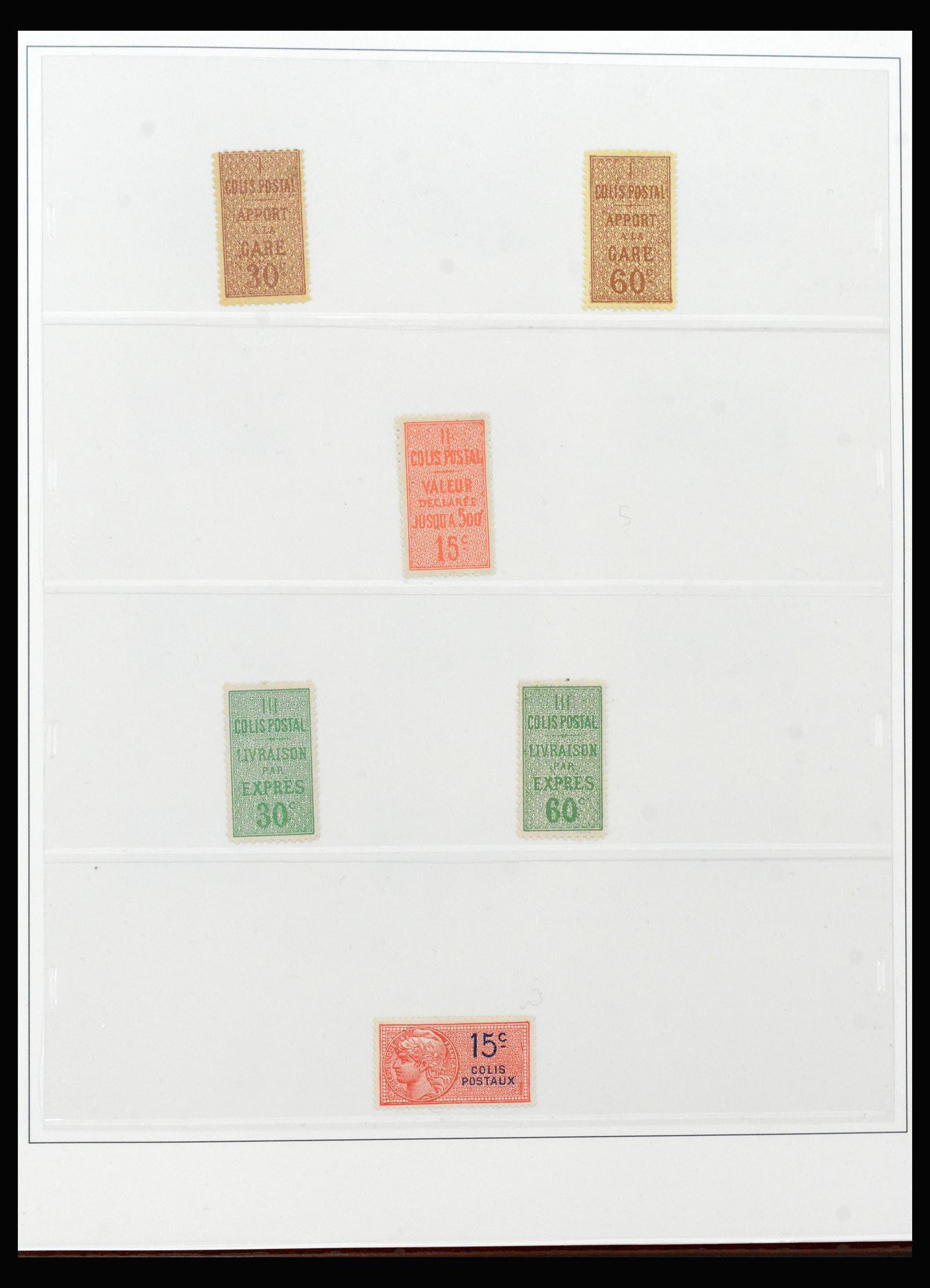 39993 0004 - Postzegelverzameling 39993 Franckrijk colis postaux 1892-1945.