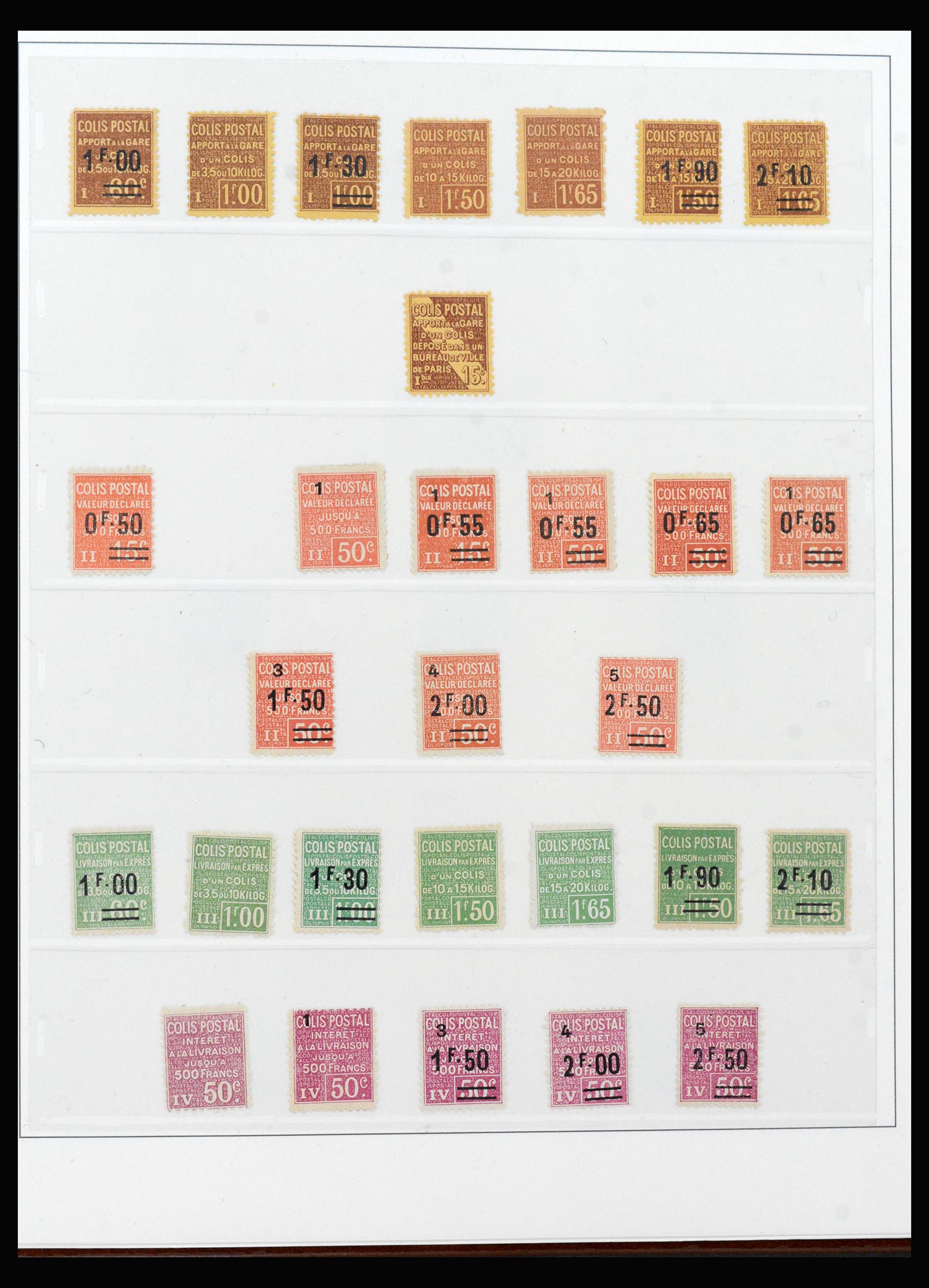 39993 0006 - Postzegelverzameling 39993 Franckrijk colis postaux 1892-1945.