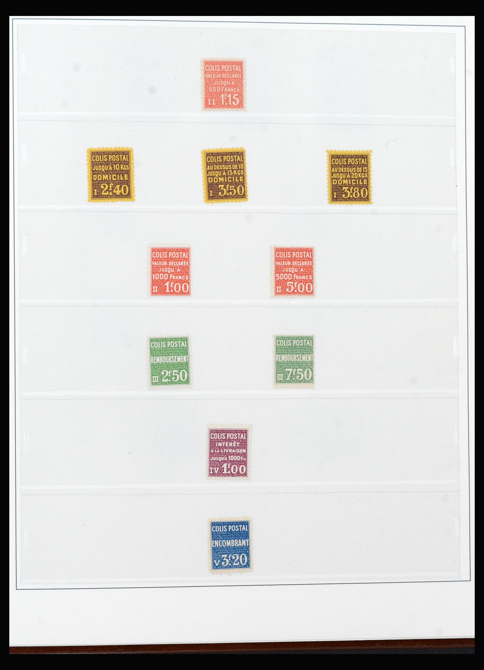 39993 0014 - Postzegelverzameling 39993 Franckrijk colis postaux 1892-1945.