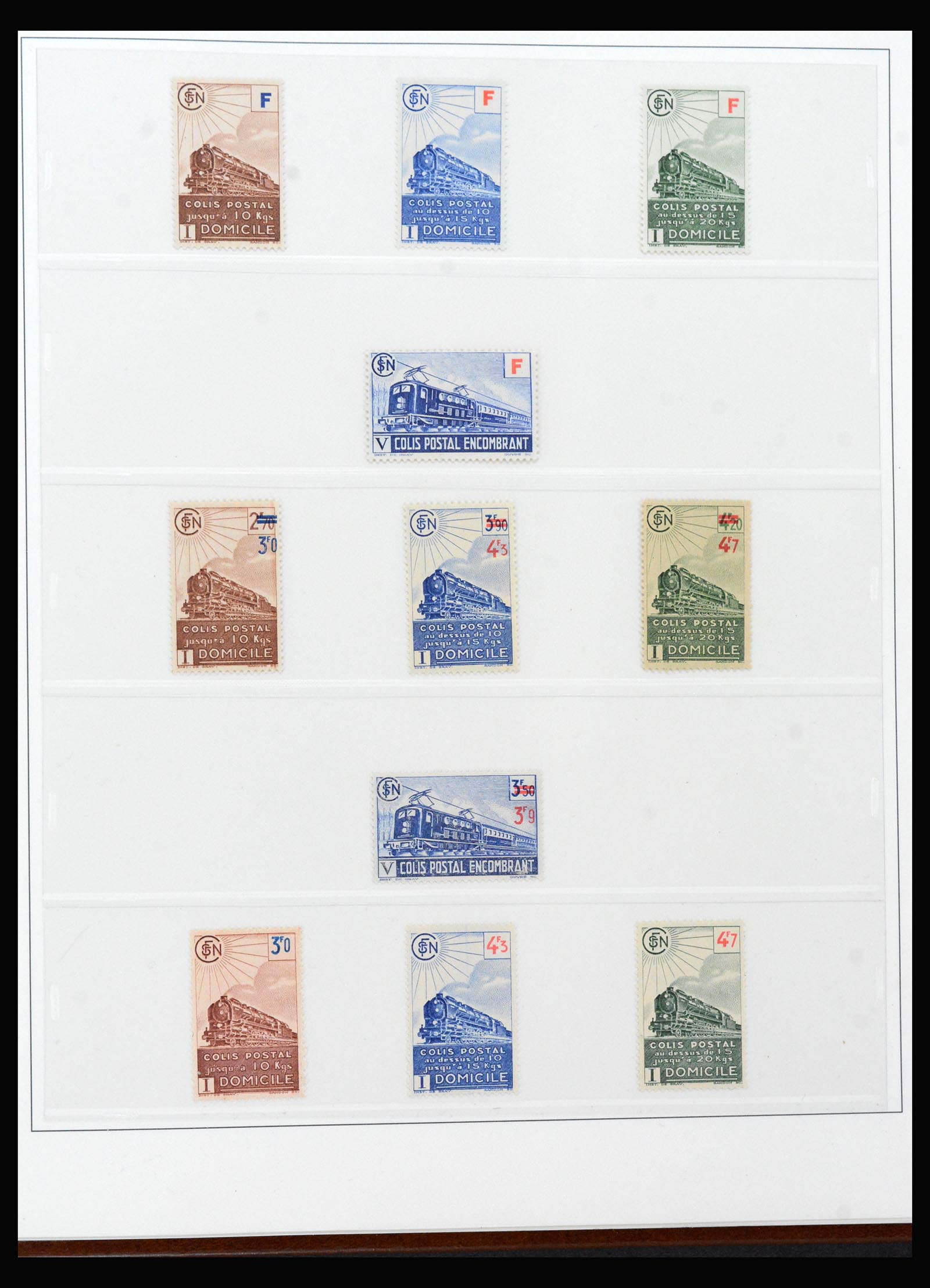 39993 0018 - Postzegelverzameling 39993 Franckrijk colis postaux 1892-1945.