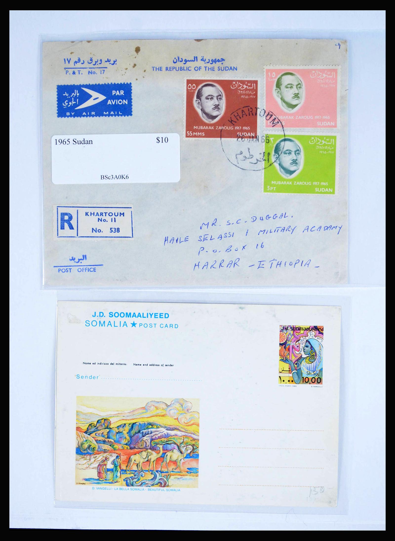 39994 0002 - Postzegelverzameling 39994 Engelse koloniën brieven 1888-1960.