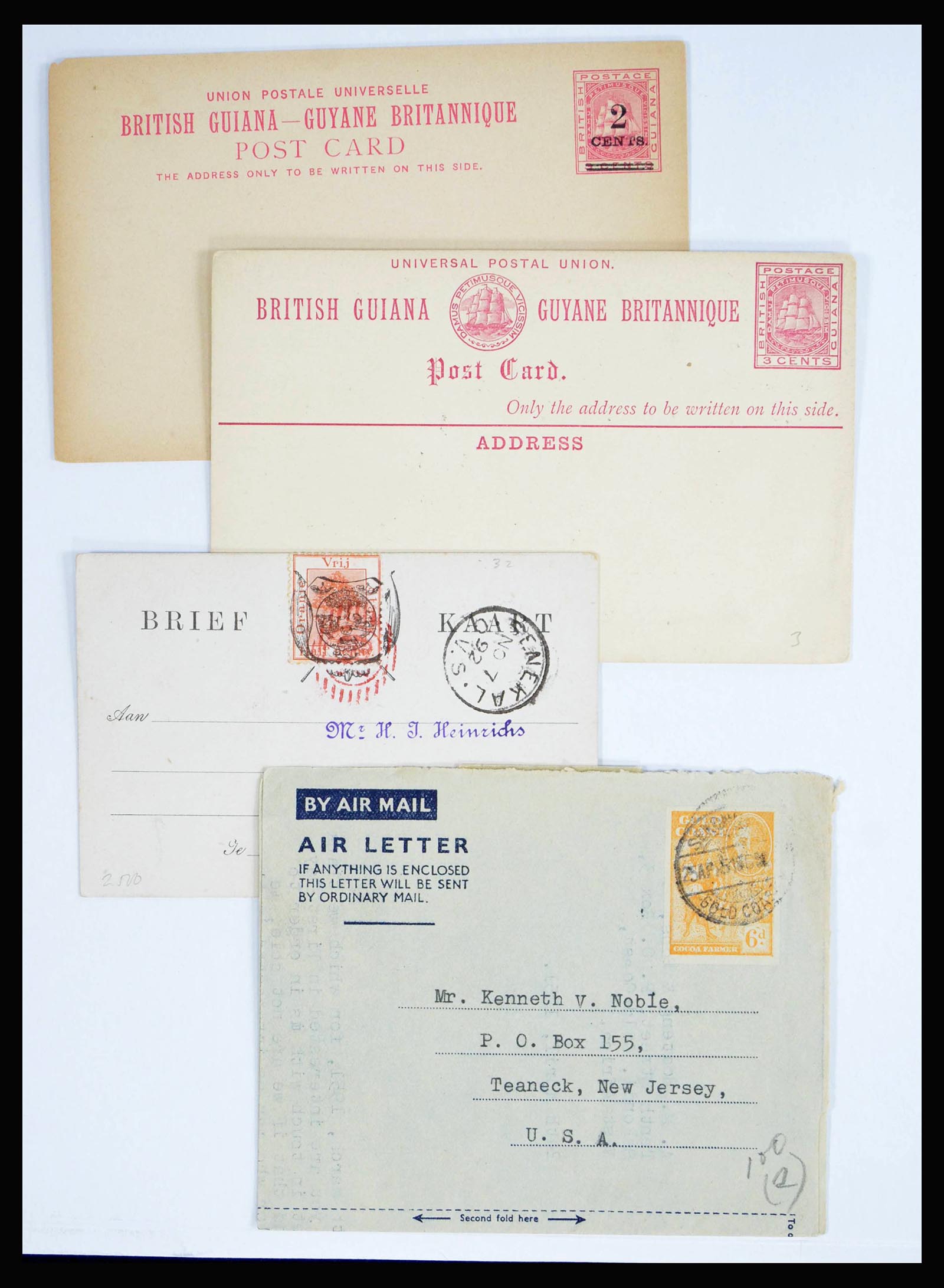 39994 0017 - Postzegelverzameling 39994 Engelse koloniën brieven 1888-1960.