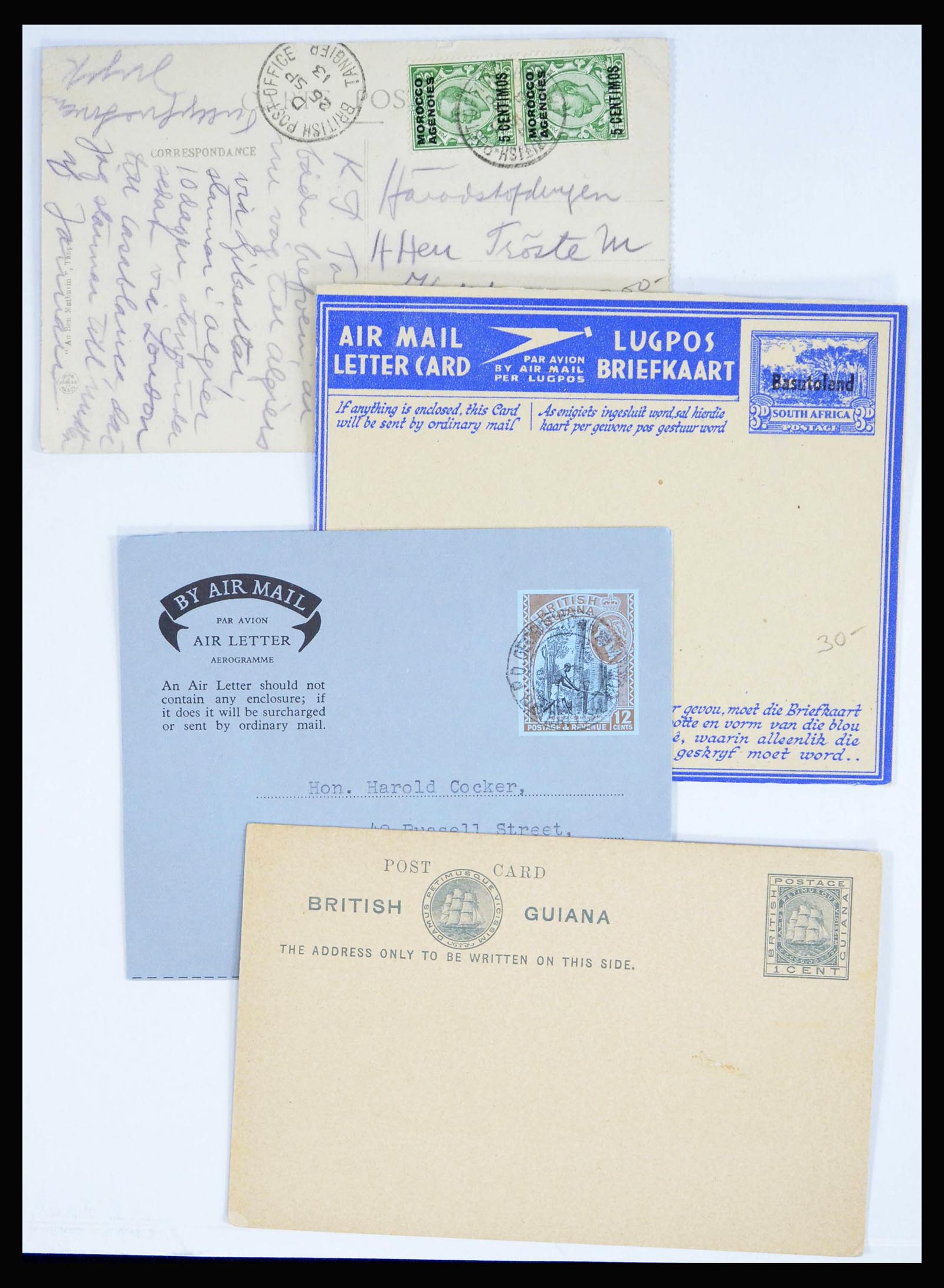 39994 0020 - Postzegelverzameling 39994 Engelse koloniën brieven 1888-1960.