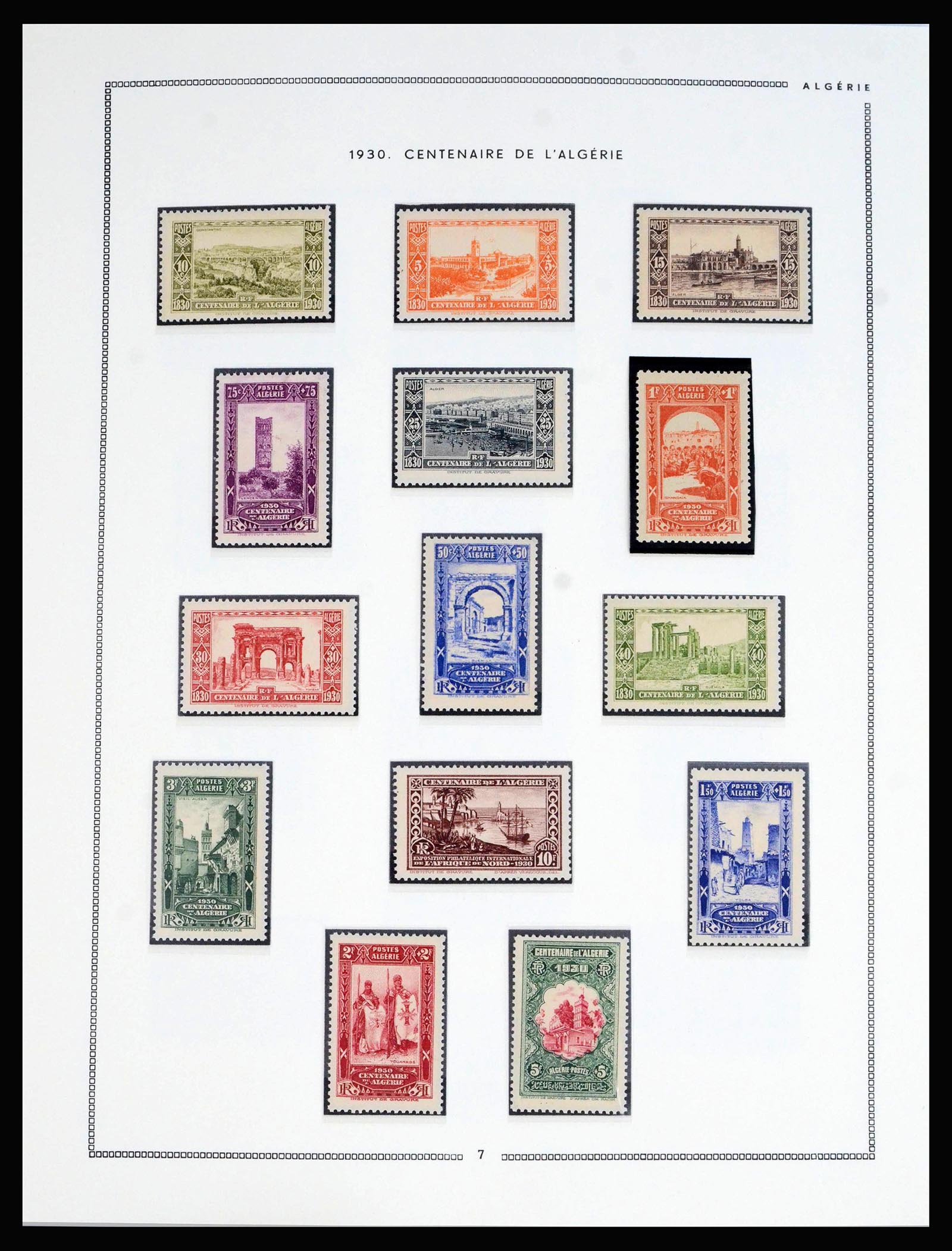 39997 0007 - Postzegelverzameling 39997 Algerije 1924-2000.