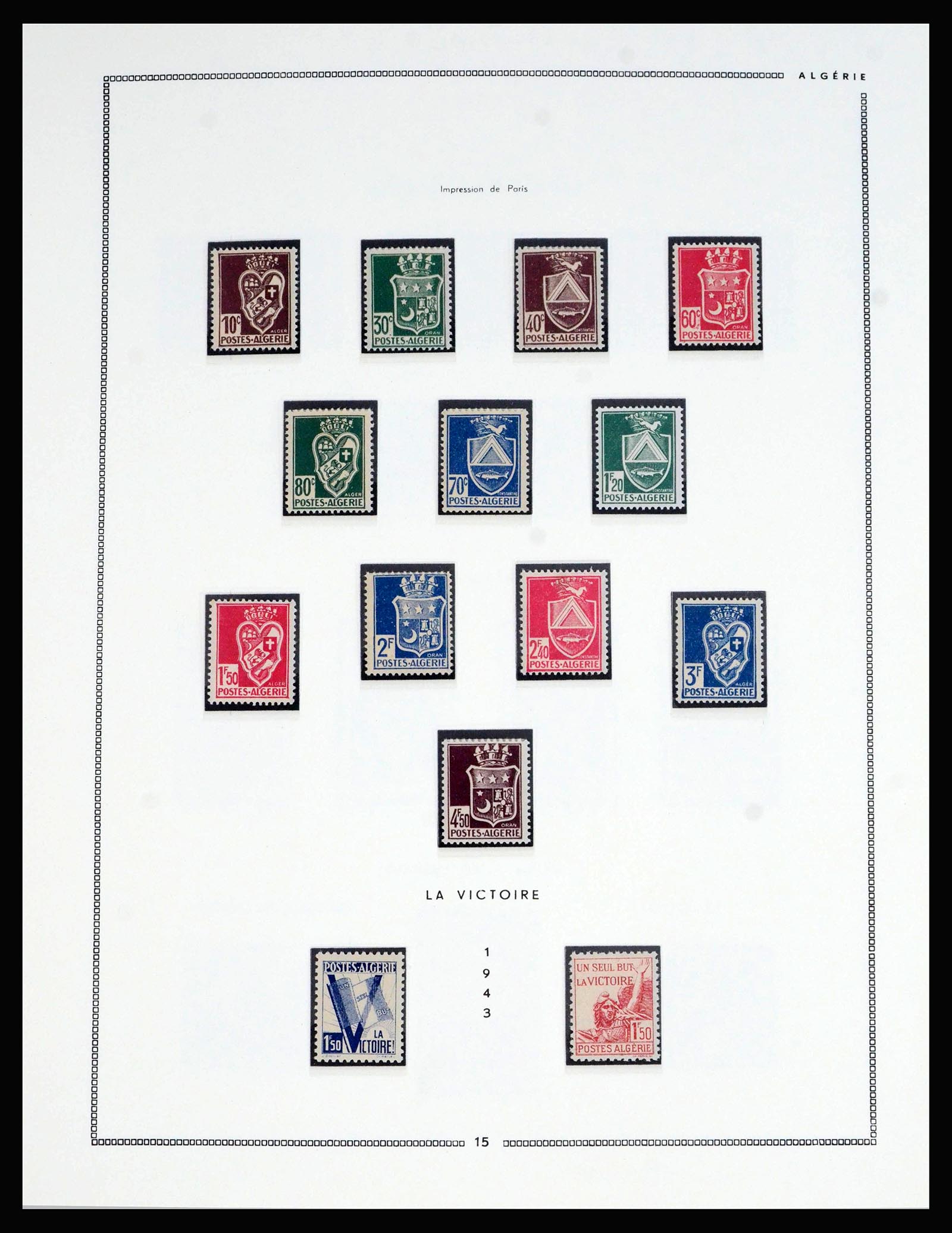 39997 0016 - Postzegelverzameling 39997 Algerije 1924-2000.