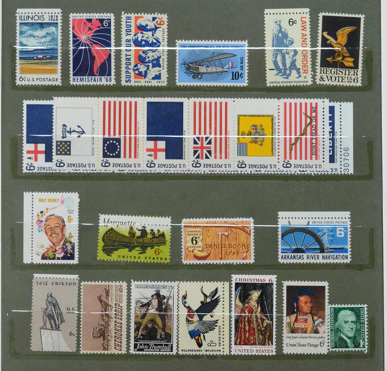 39998 0002 - Postzegelverzameling 39998 USA jaarsets 1968-1983.