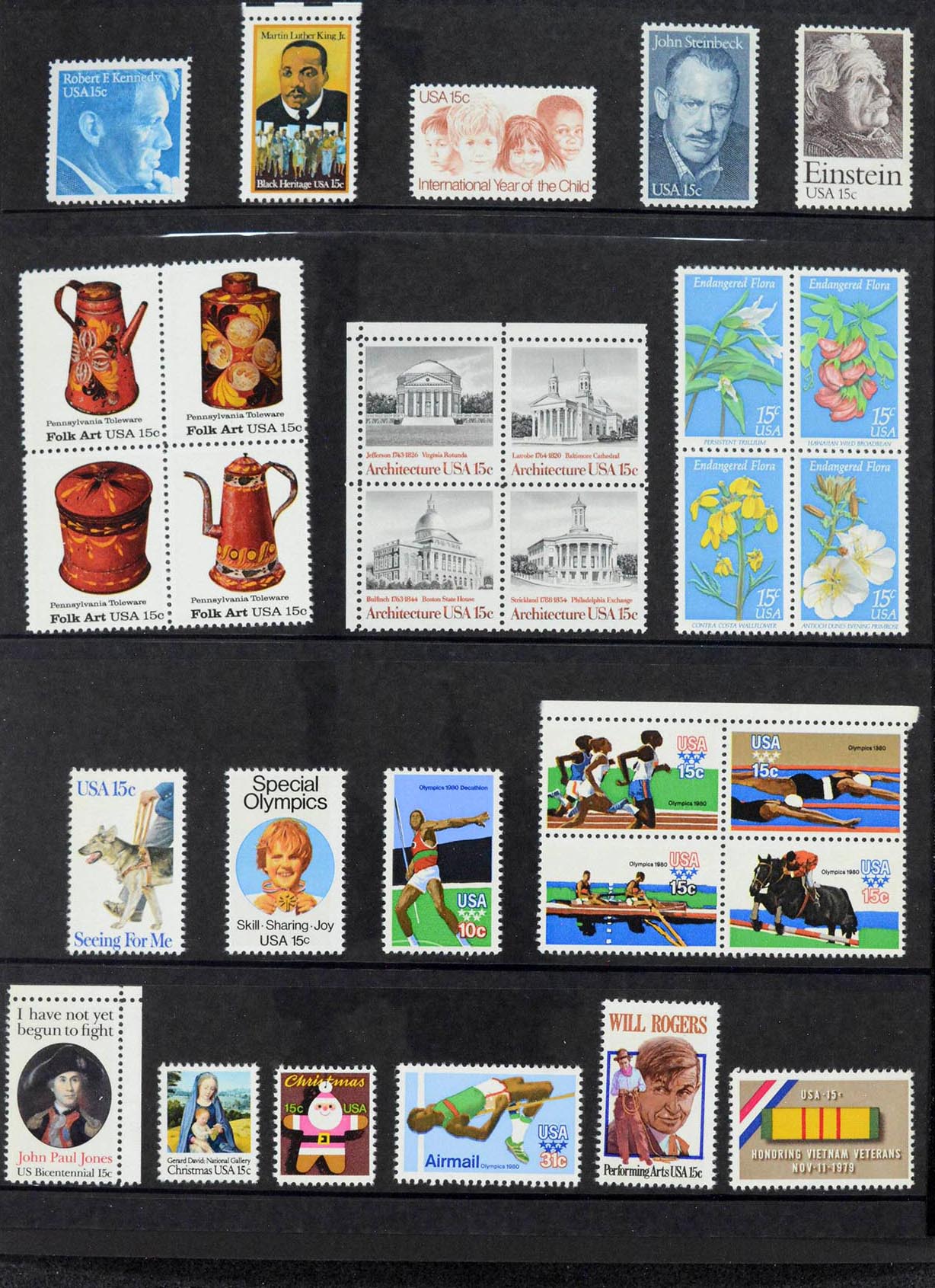 39998 0012 - Postzegelverzameling 39998 USA jaarsets 1968-1983.