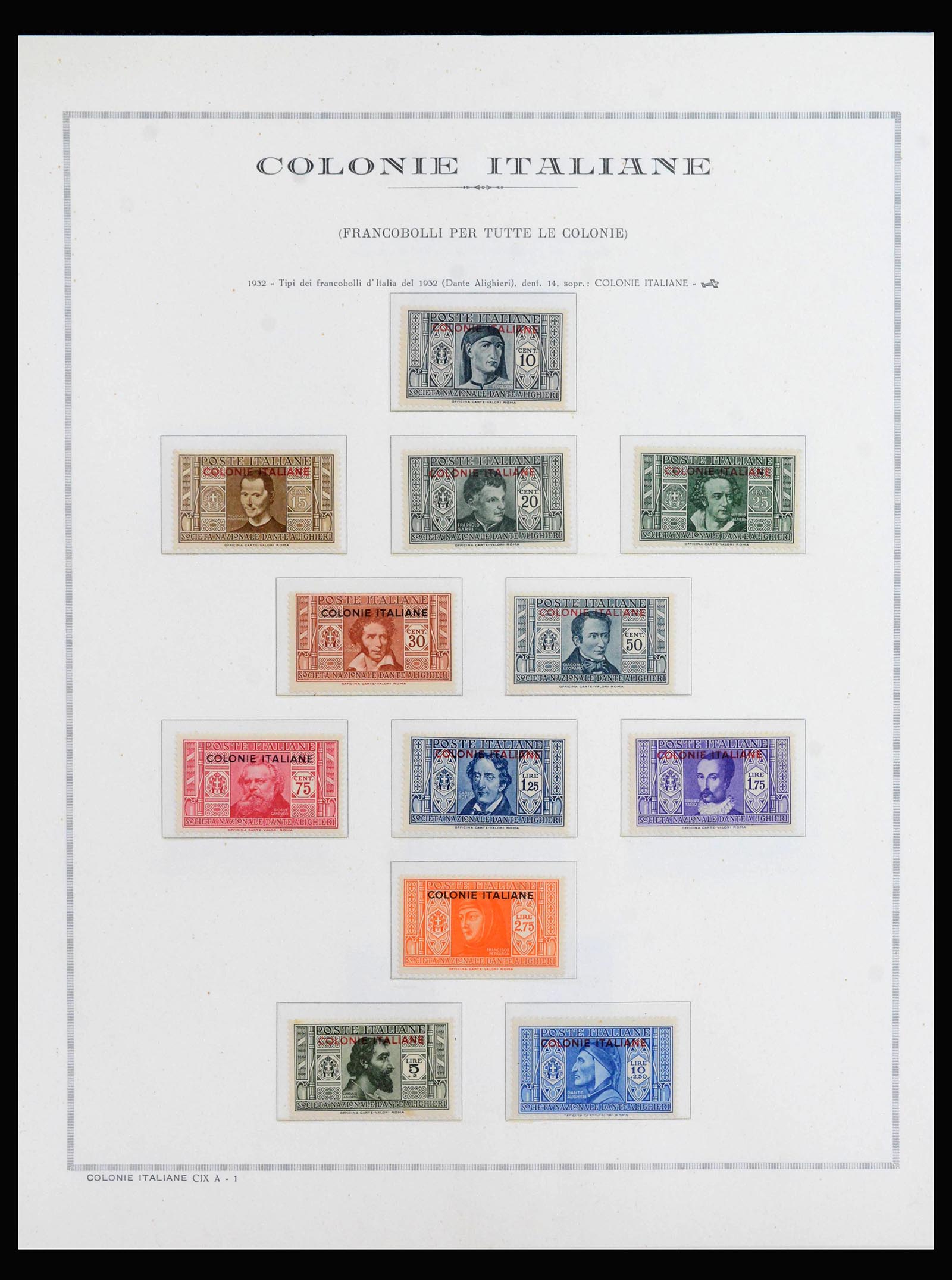 40000 0001 - Postzegelverzameling 40000 Italiaanse kolonien compleet 1893-1960.