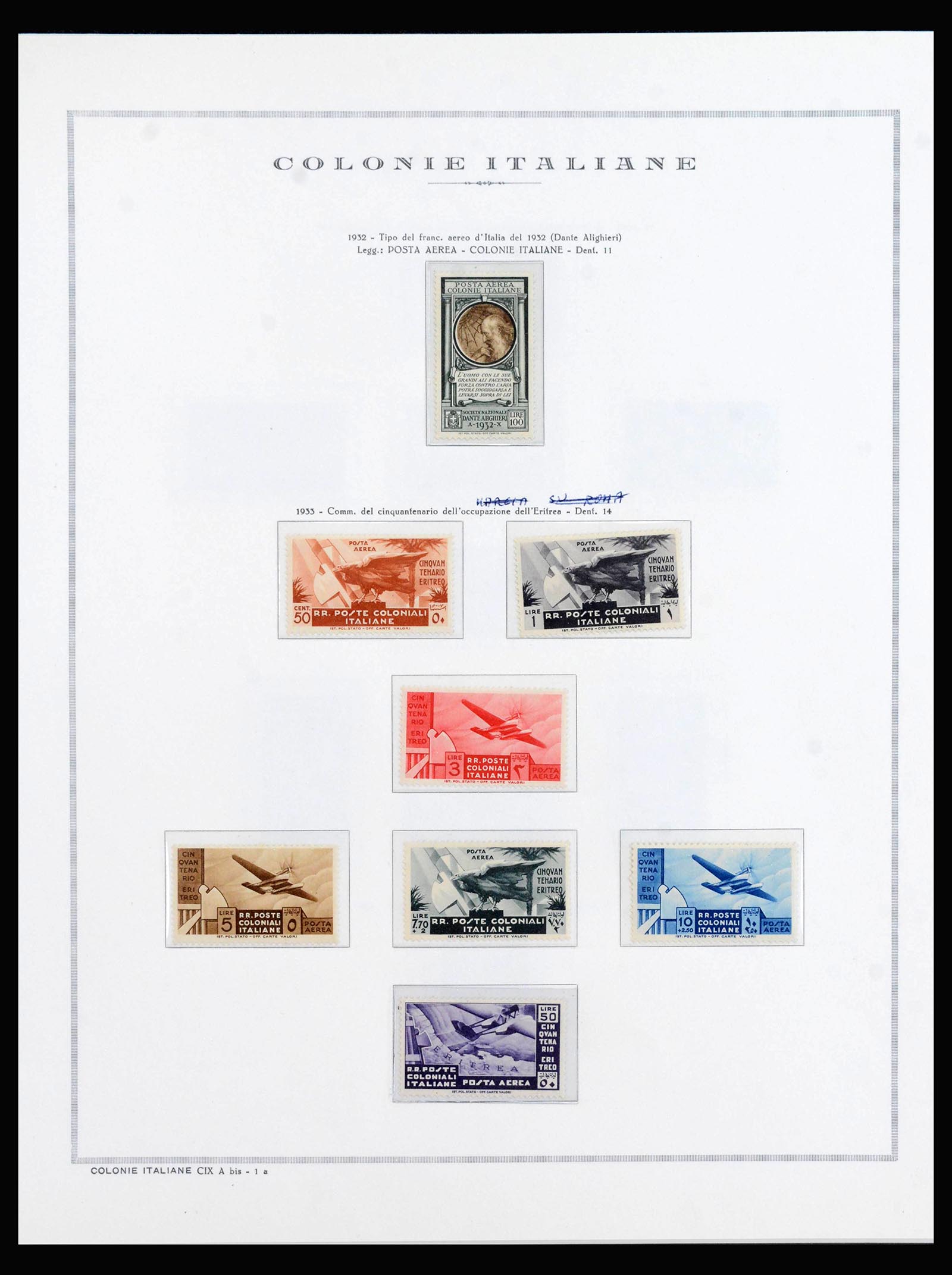 40000 0007 - Postzegelverzameling 40000 Italiaanse kolonien compleet 1893-1960.