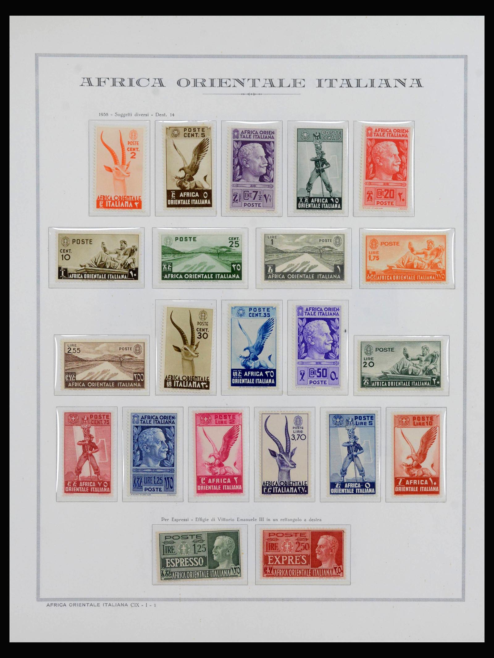40000 0010 - Postzegelverzameling 40000 Italiaanse kolonien compleet 1893-1960.