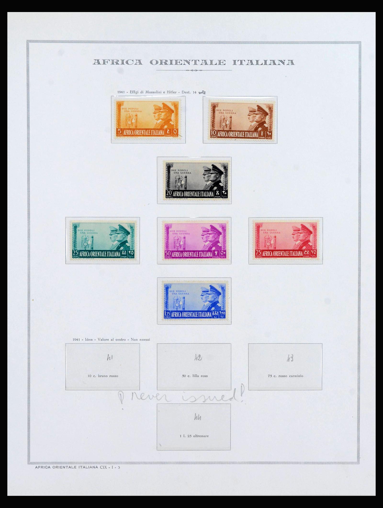 40000 0012 - Postzegelverzameling 40000 Italiaanse kolonien compleet 1893-1960.