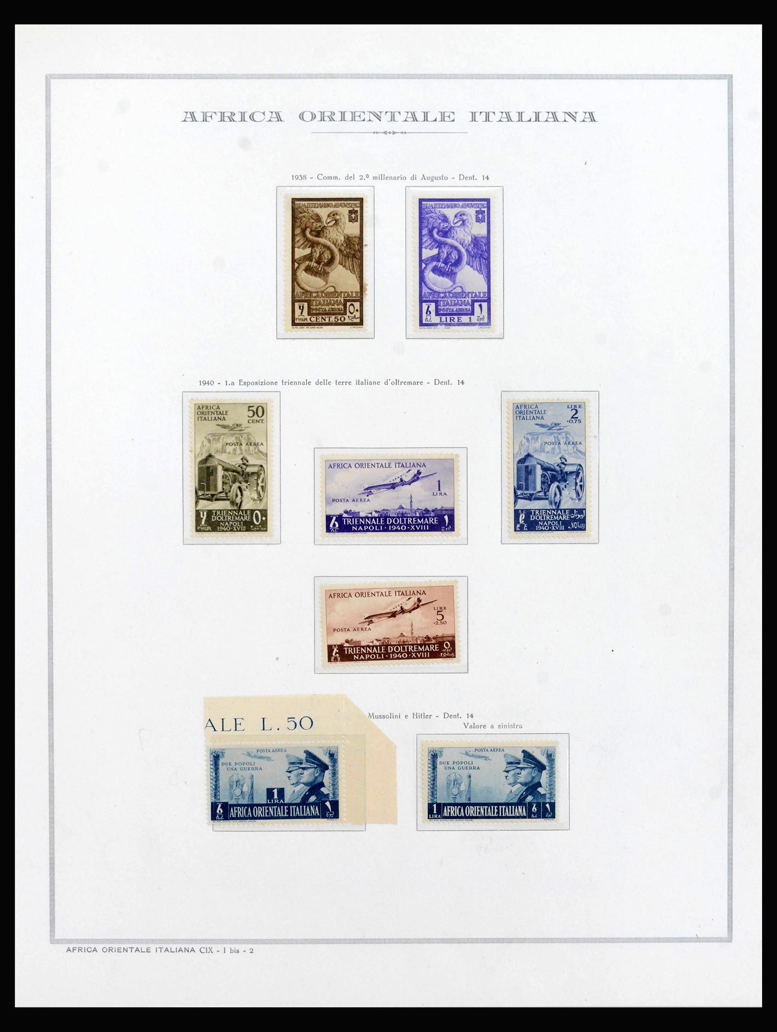 40000 0014 - Postzegelverzameling 40000 Italiaanse kolonien compleet 1893-1960.