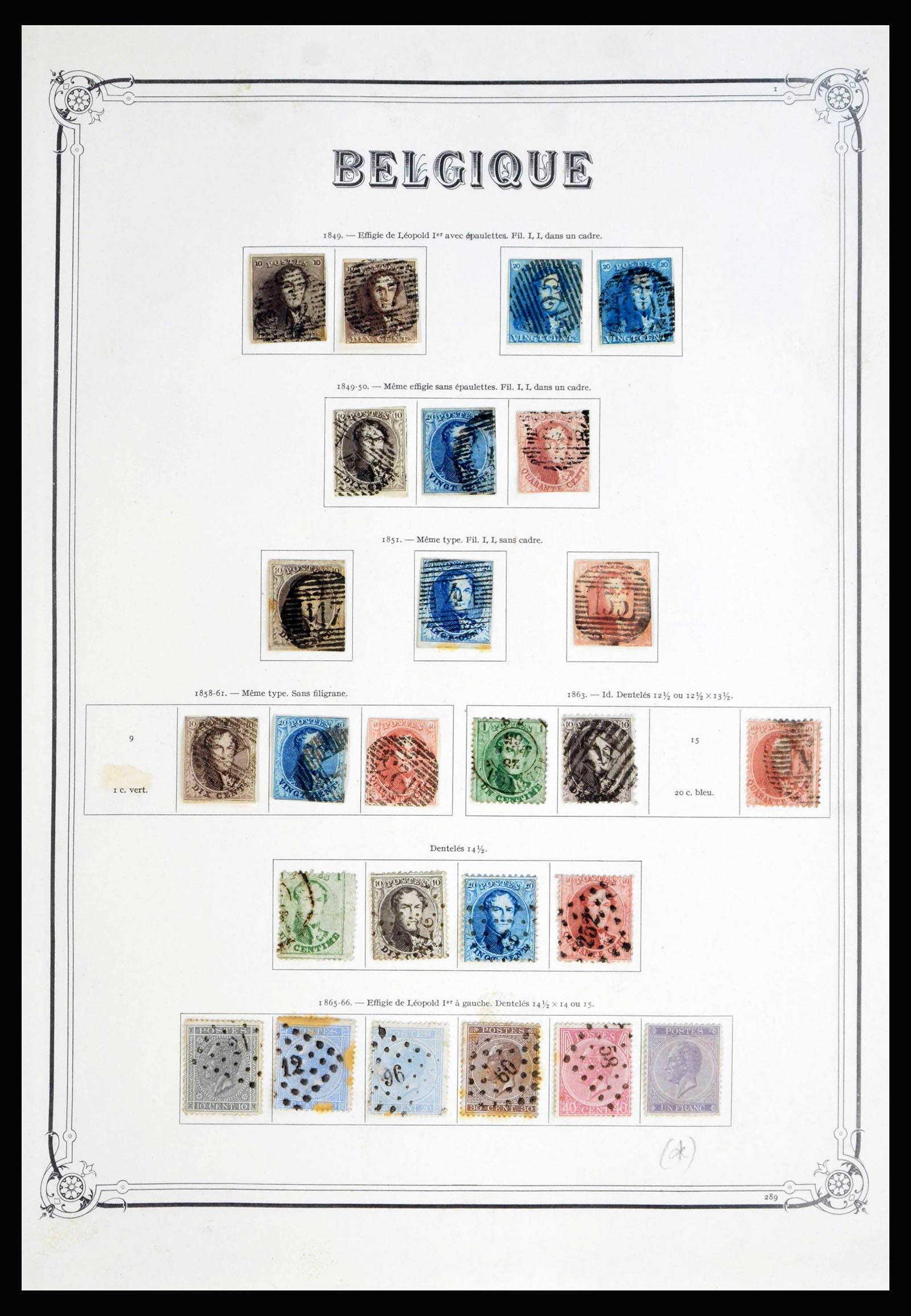 40001 0001 - Postzegelverzameling 40001 België 1849-1996.
