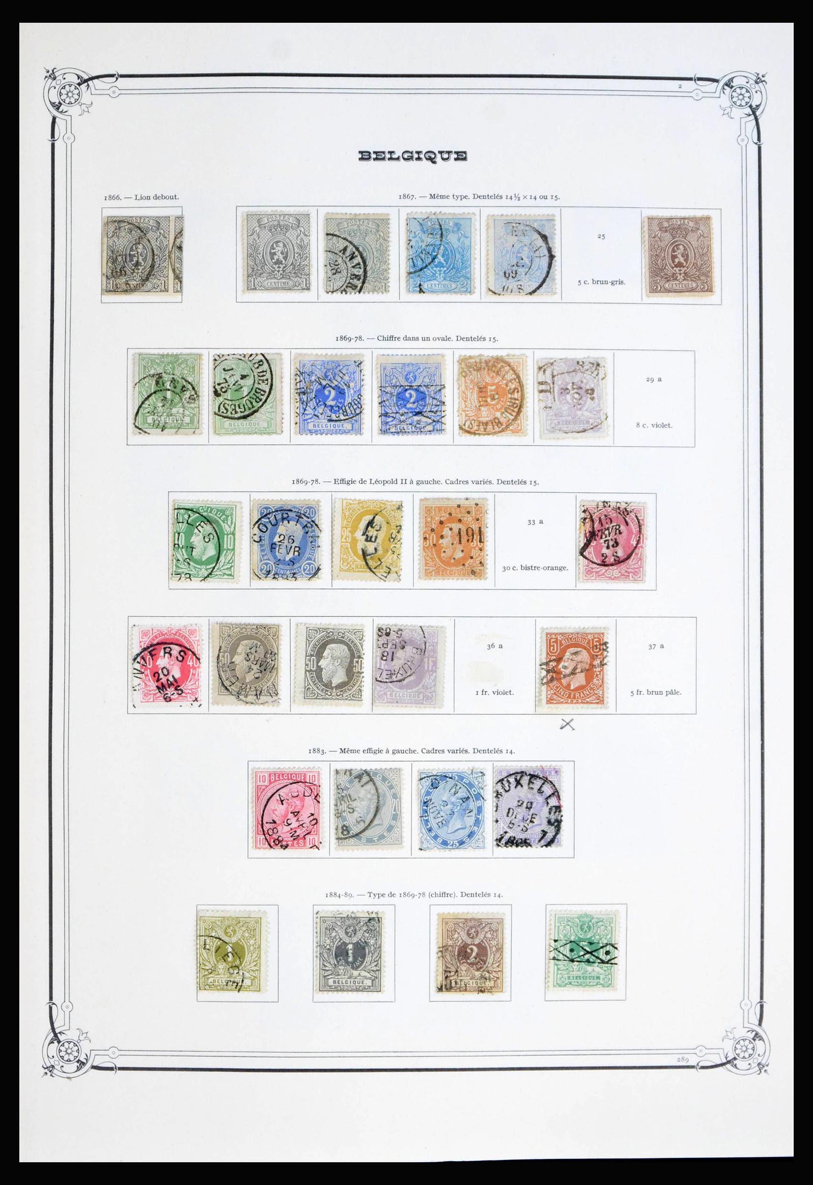 40001 0002 - Postzegelverzameling 40001 België 1849-1996.